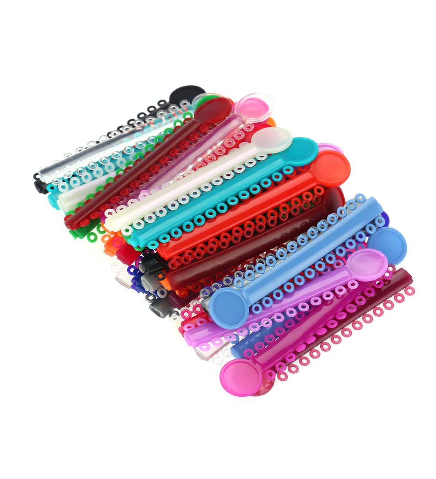Dental Orthodontic Ligature Ties - 40pcs Multi-color Rubber Bands for Teeth Correction - Buy Online on SooperMarket.com
