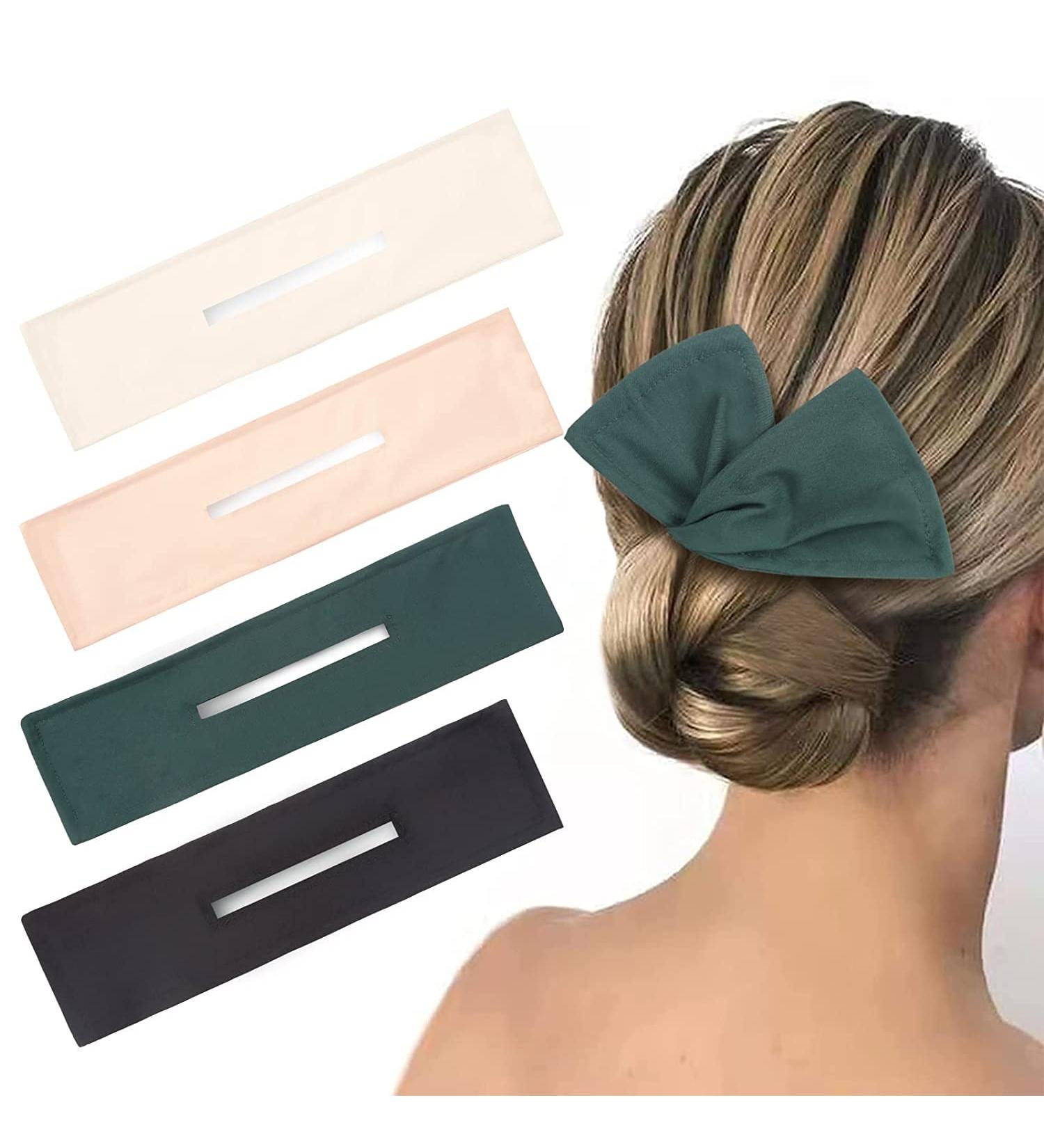 Deft Bun 4-Piece Hair Bun Maker | French Twist Hairstyle Tool | Fashion Hair Bun Wrap for Women and Girls - Buy Online on SooperMarket.com