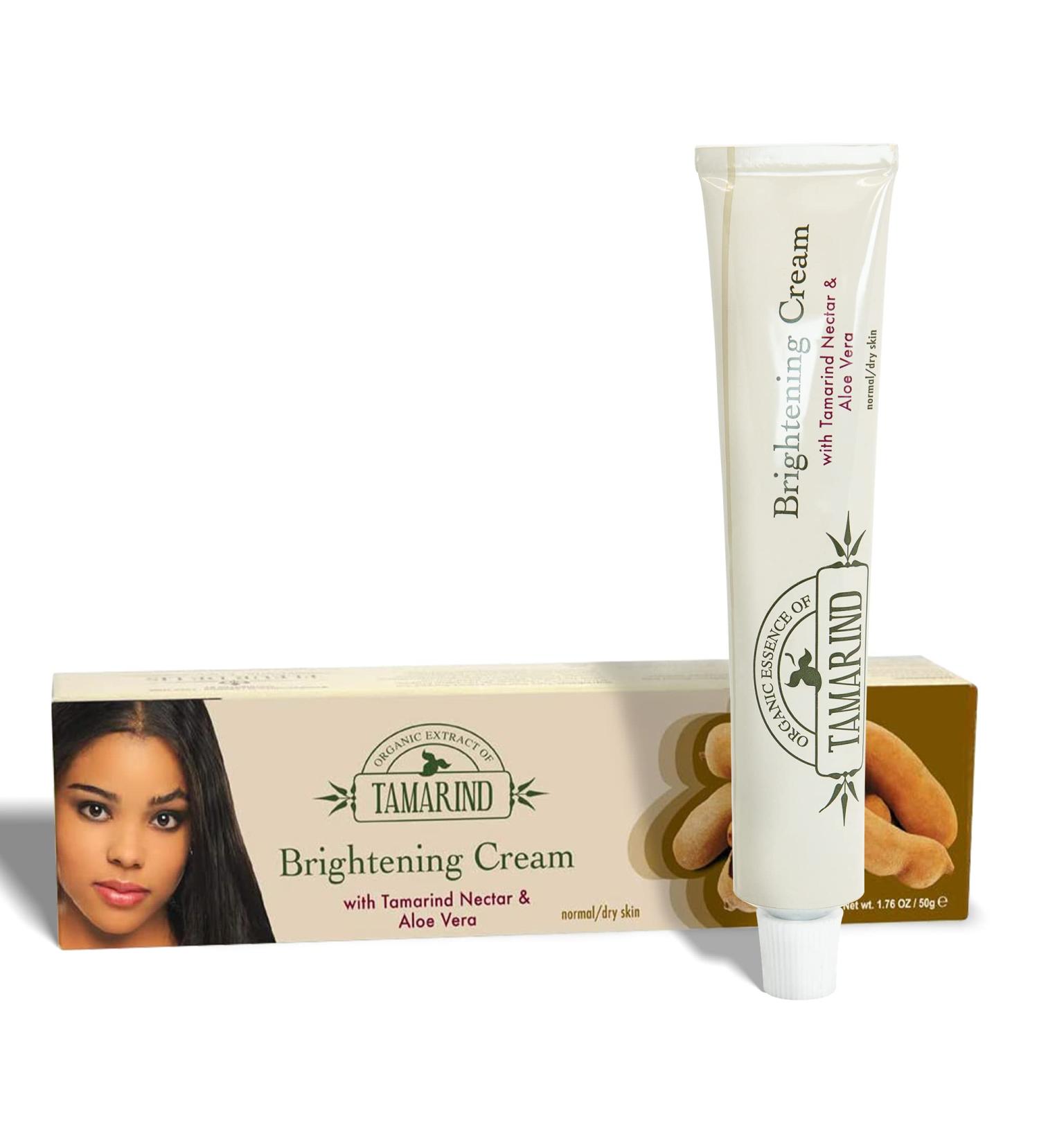Organic Tamarind Extract Skin Brightening Cream - 1.7 fl oz - Dark Spot Cream for Body & Face - Glycerin Infused for Men & Women - Buy Online on SooperMarket.com