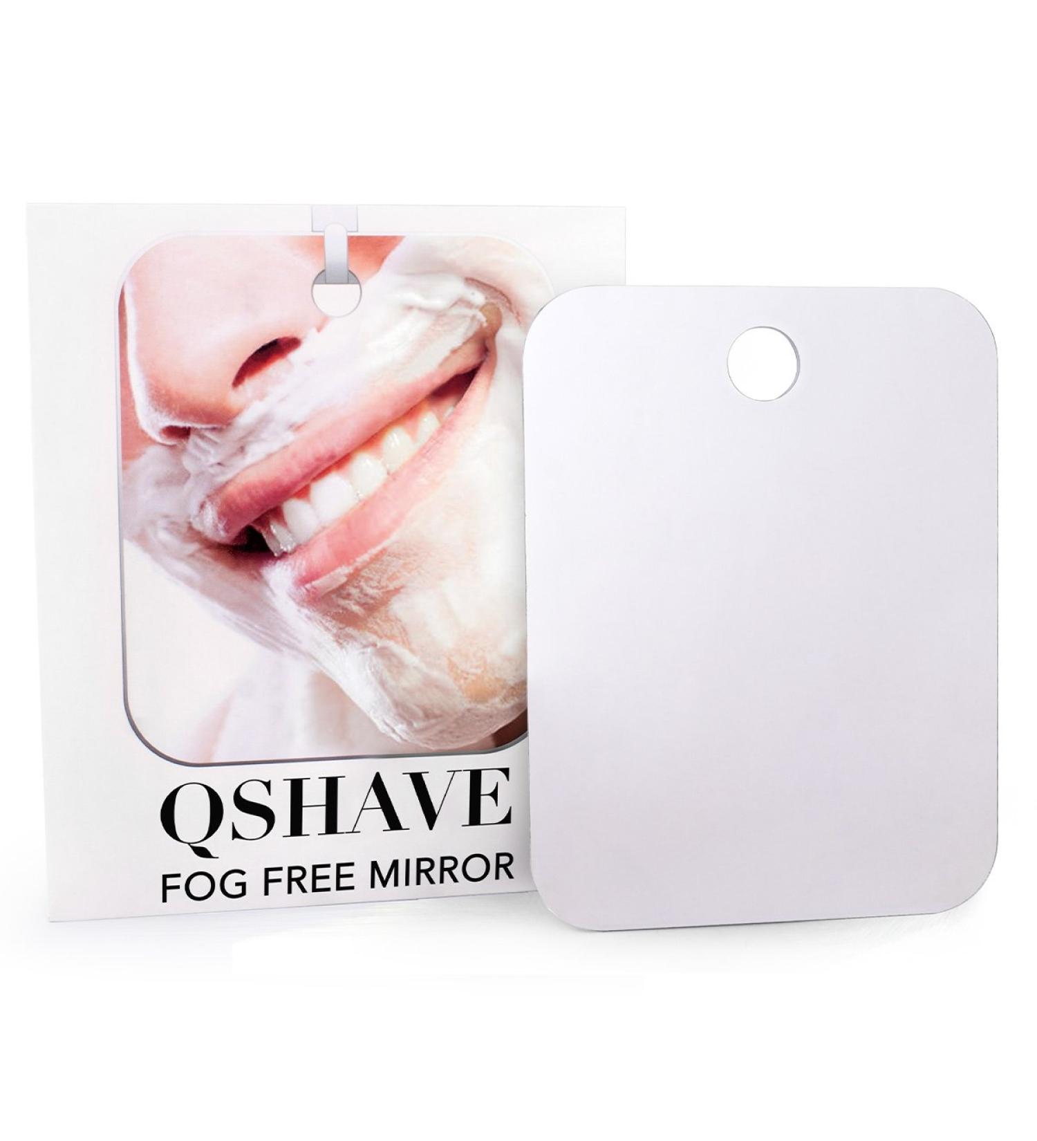 QSHAVE Fogless Shower Mirror - Large Size with Suction and Adhesive Hooks - Buy Online on SooperMarket.com