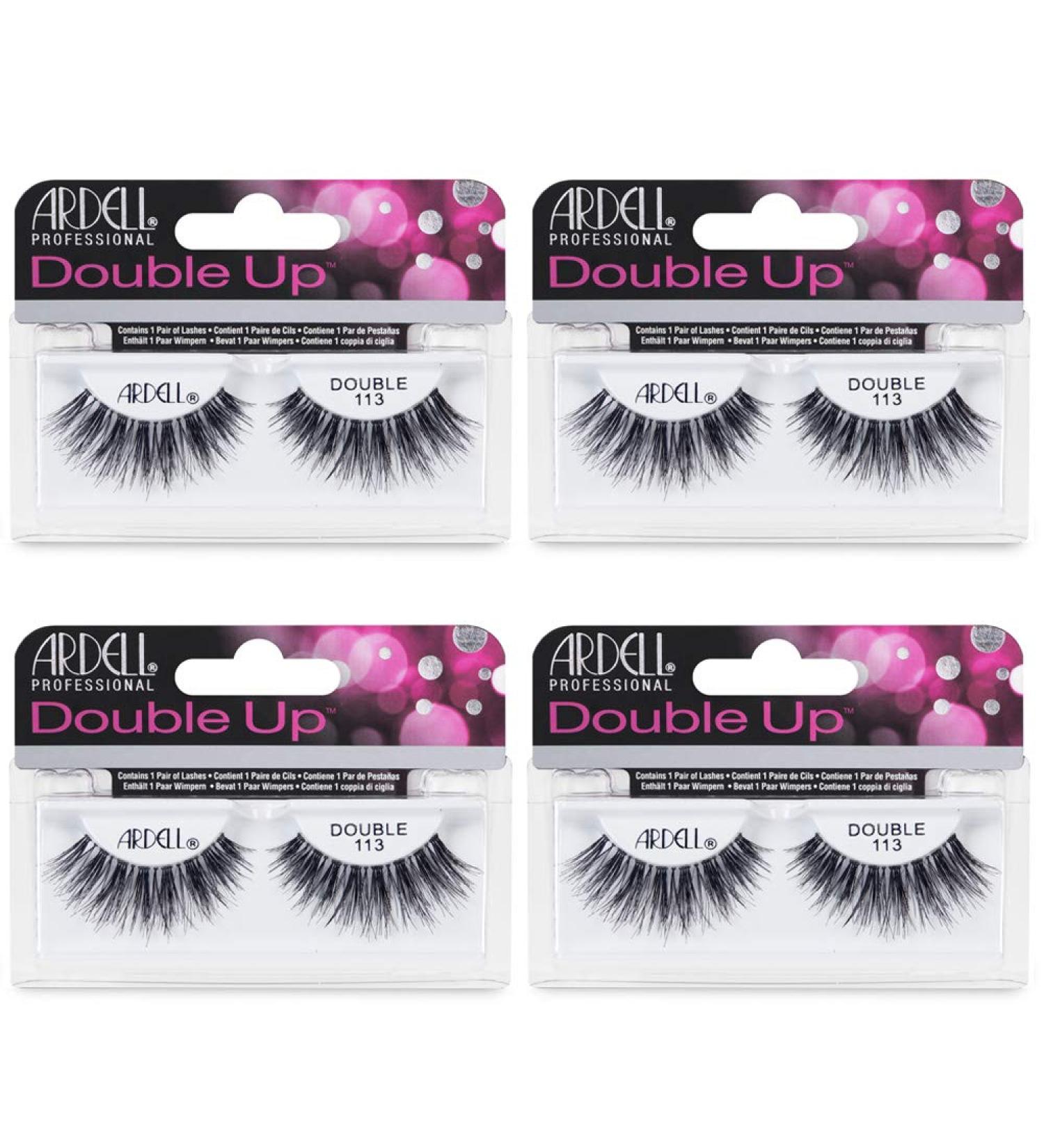 Ardell False Eyelashes Double Up 113 - 4 Pack | Dramatic Volume and Length - Buy Online on SooperMarket.com