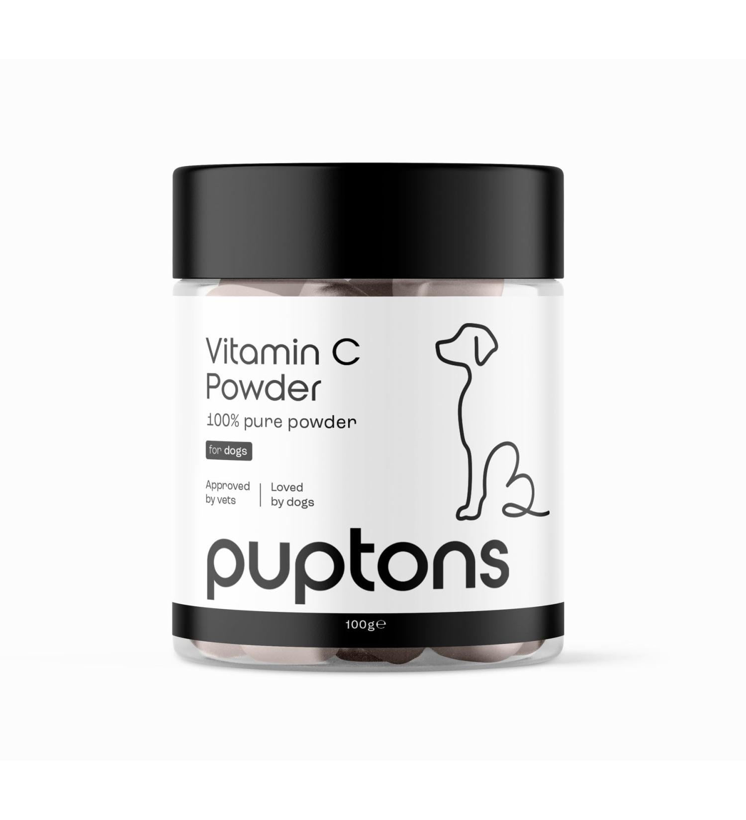Vitamin C Powder for Dogs 100g (200 scoops) | Puptons - Buy Online on SooperMarket.com