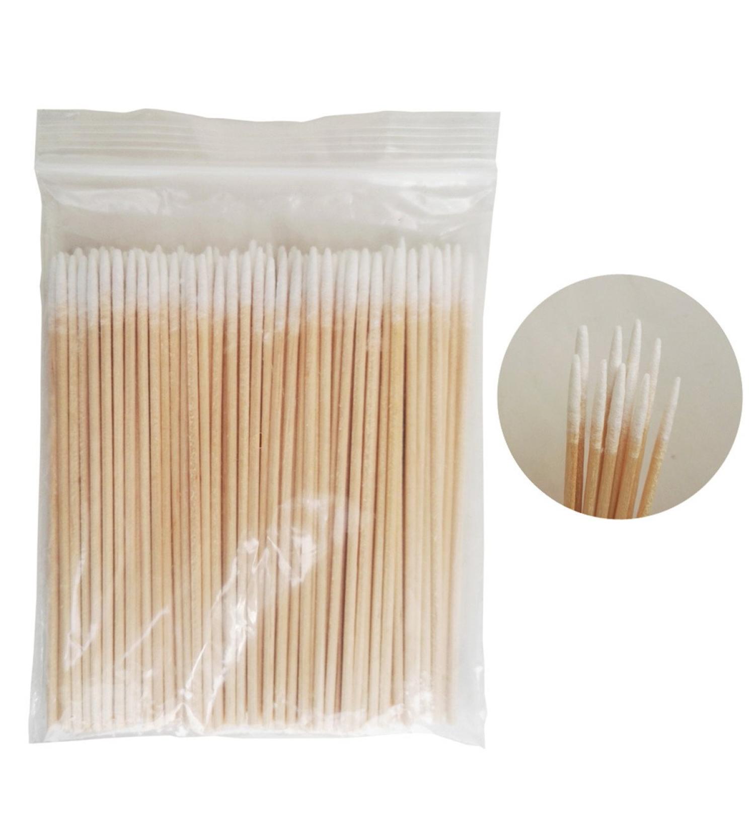 100 Pcs Pointed Wooden Handle Cotton Swabs - Ideal for Makeup Health Medical & Ear Care | 1000 Pcs A01 - Buy Online on SooperMarket.com