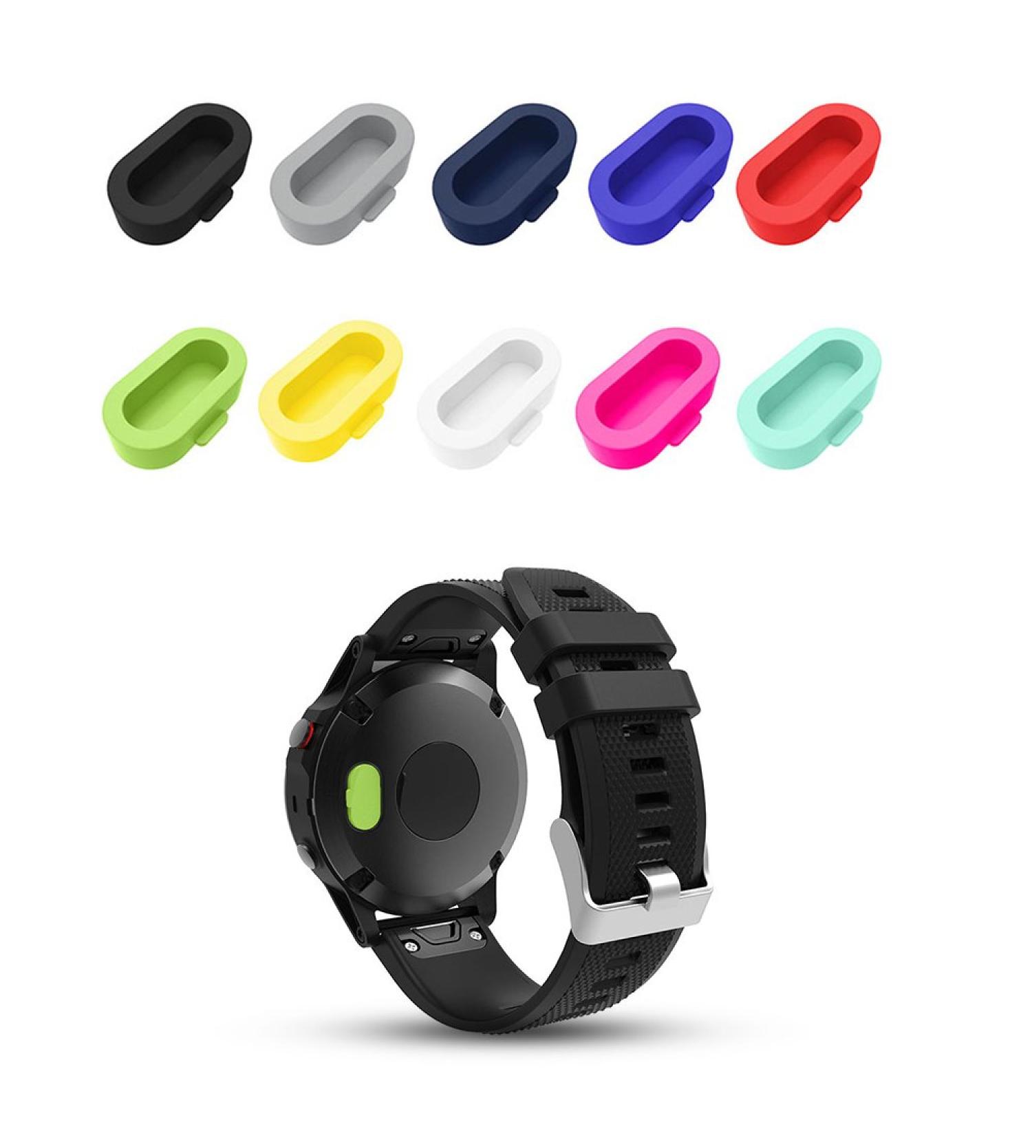 IFEEKER Charger Port Dust Cover for Garmin Fenix 5/5S/5X - 10PCs Soft Silicone Protector Caps for Smart Watch Accessories - Buy Online on SooperMarket.com