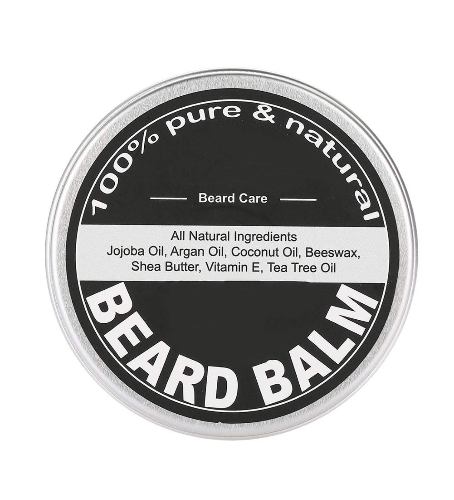 Men's Beard Care Balm - Moisturizing Mustache Wax | Prevent Split Ends & Falling | 60g Shaving Care - Buy Online on SooperMarket.com