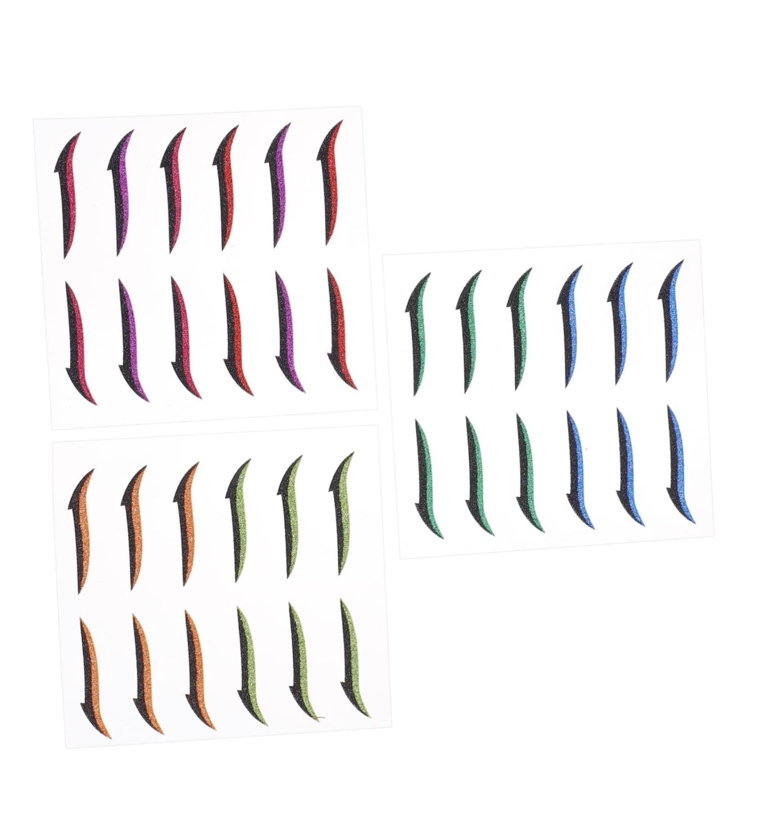 WOONEKY 18 Pairs Anti Sweat Eyeliner Stickers Adhesive Eye Line Sticker Eyeliner Decal Men Eyeliner Sticker - Buy Online on SooperMarket.com