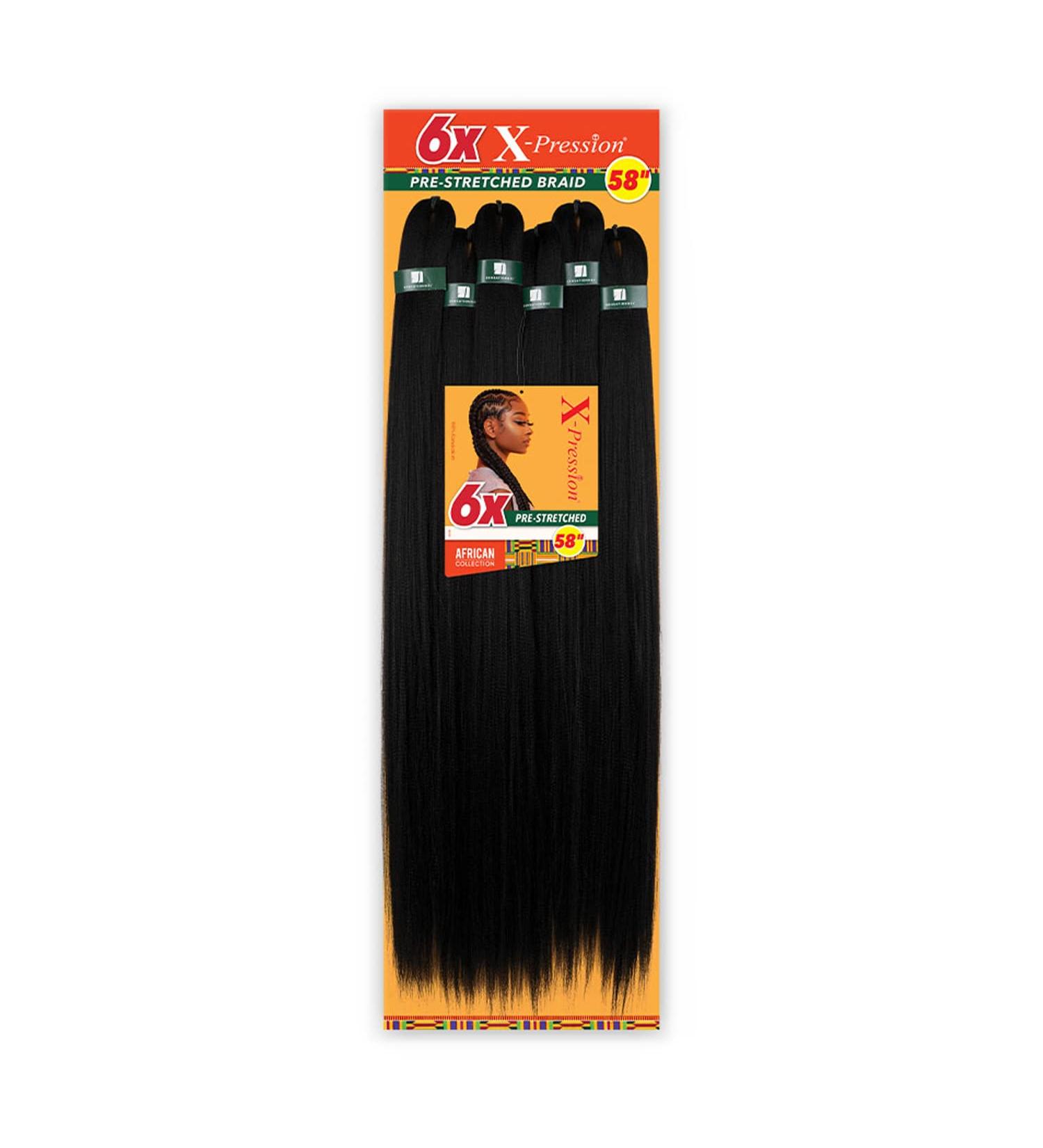 Sensationnel 6X X-Pression Pre-Stretched Braid 58 in (4) - Buy Online on SooperMarket.com