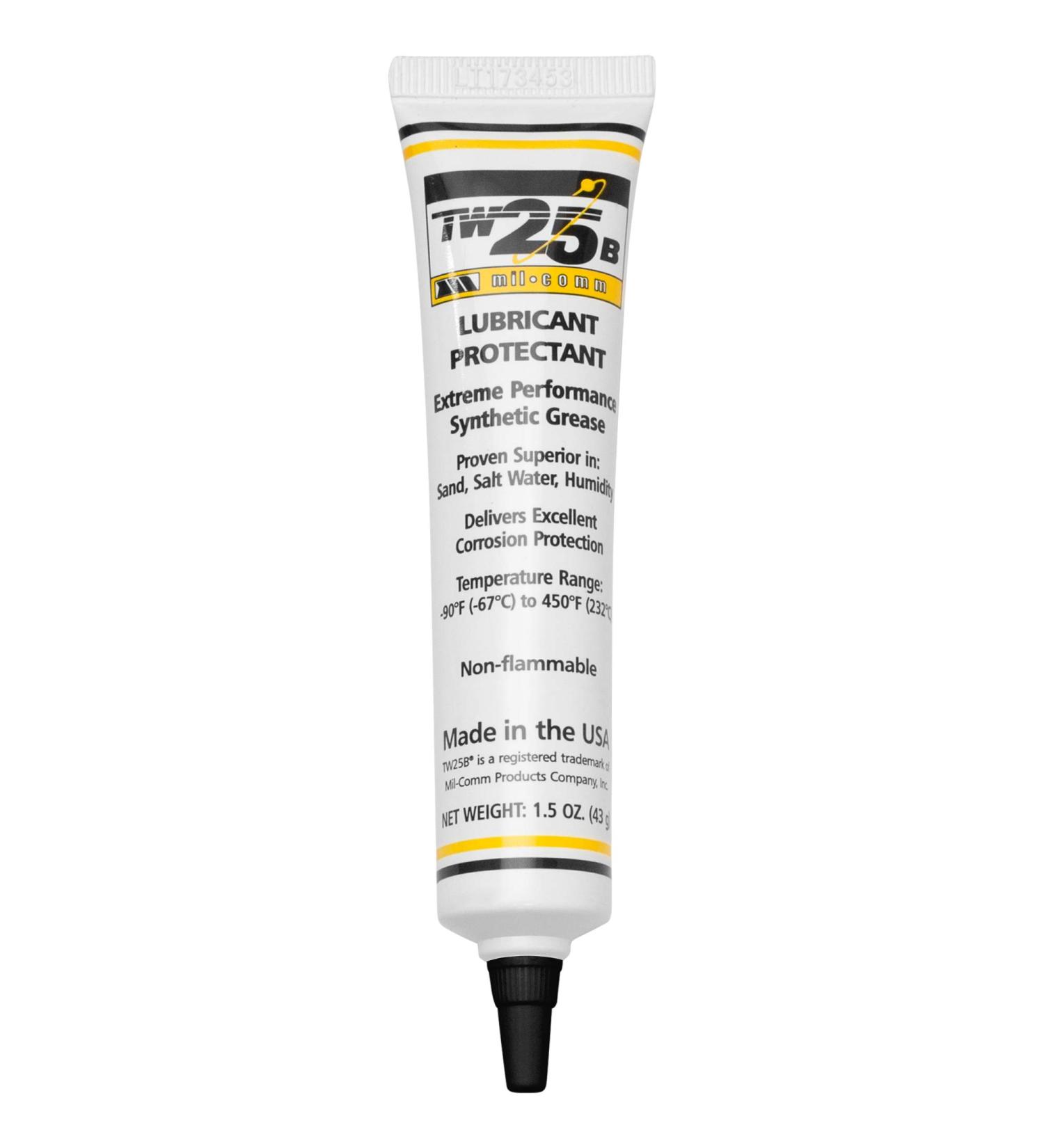 MIL-COMM TW25B Gun Grease Lubricant 1.5oz Tube - High Performance Lubricant - Buy Online on SooperMarket.com