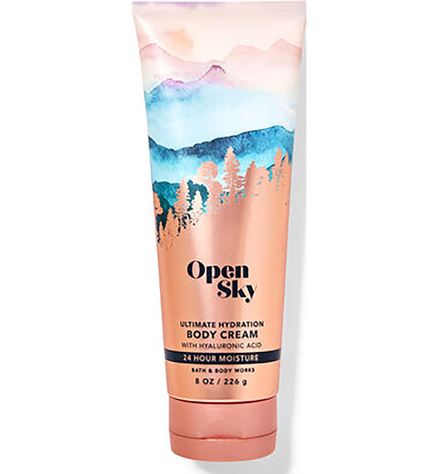 Bath & Body Works Open Sky Signature Collection Ultimate Hydration Body Cream For Women 8 Fl Oz (Open Sky)