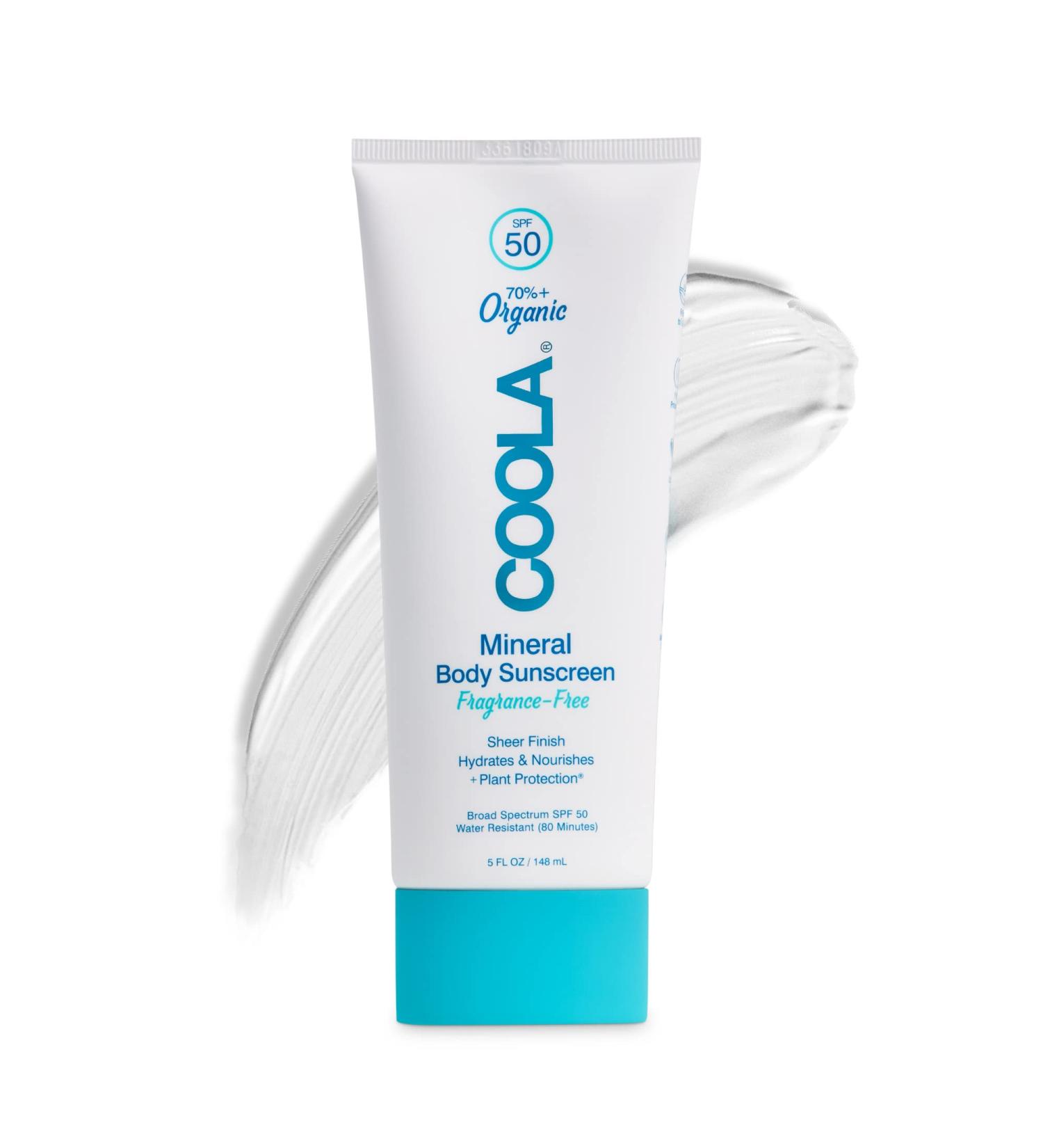 COOLA Organic Mineral Sunscreen SPF 50 Body Lotion - 5 Fl Oz | Dermatologist Tested, Vegan, Gluten Free, Fragrance Free - Daily Protection - Buy Online on SooperMarket.com