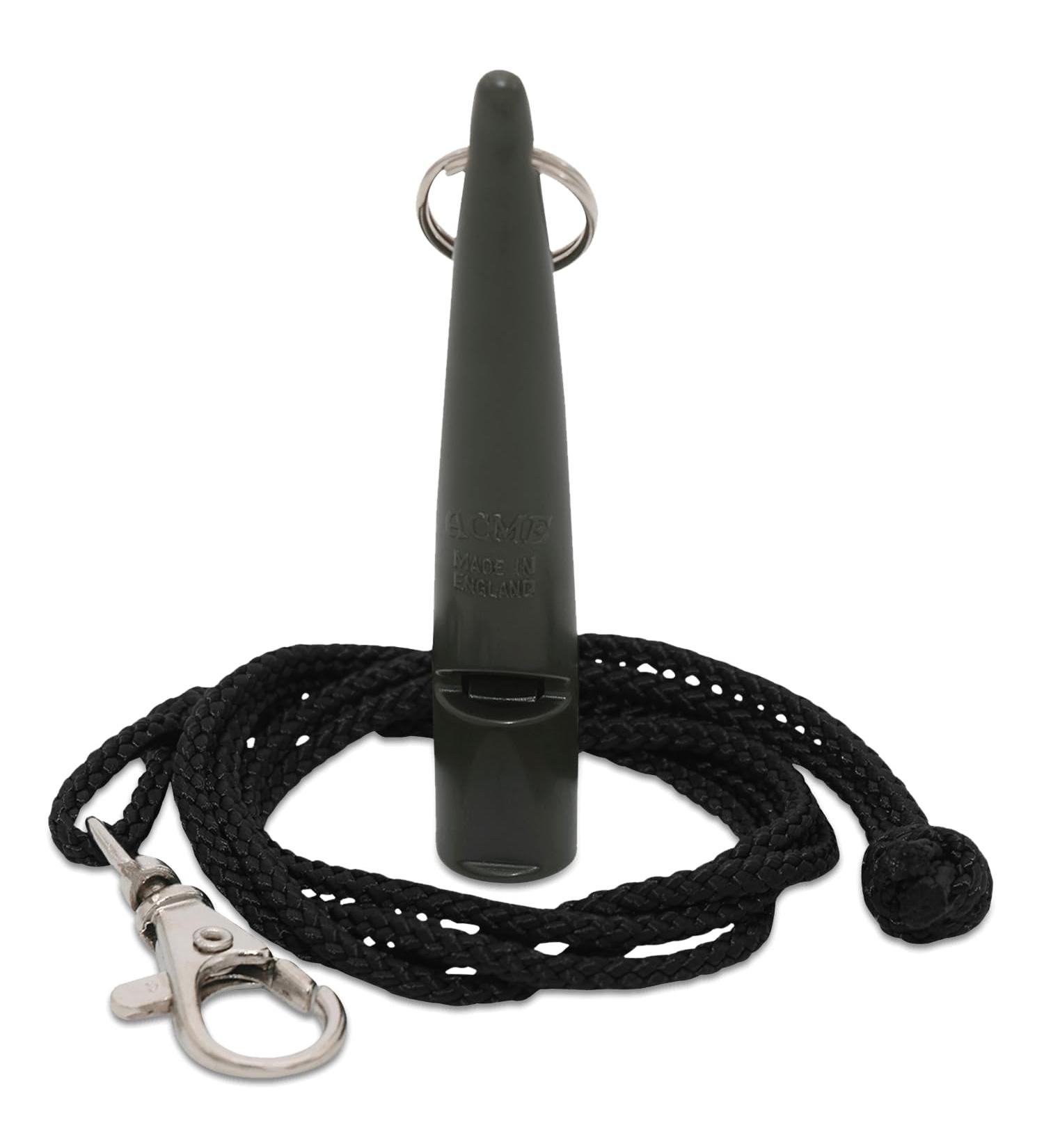 ACME Dog Whistle No. 211.5 - Original Loud Whistle from England + FREE Strap - Khaki Green - International Shipping Available - Buy Online on SooperMarket.com