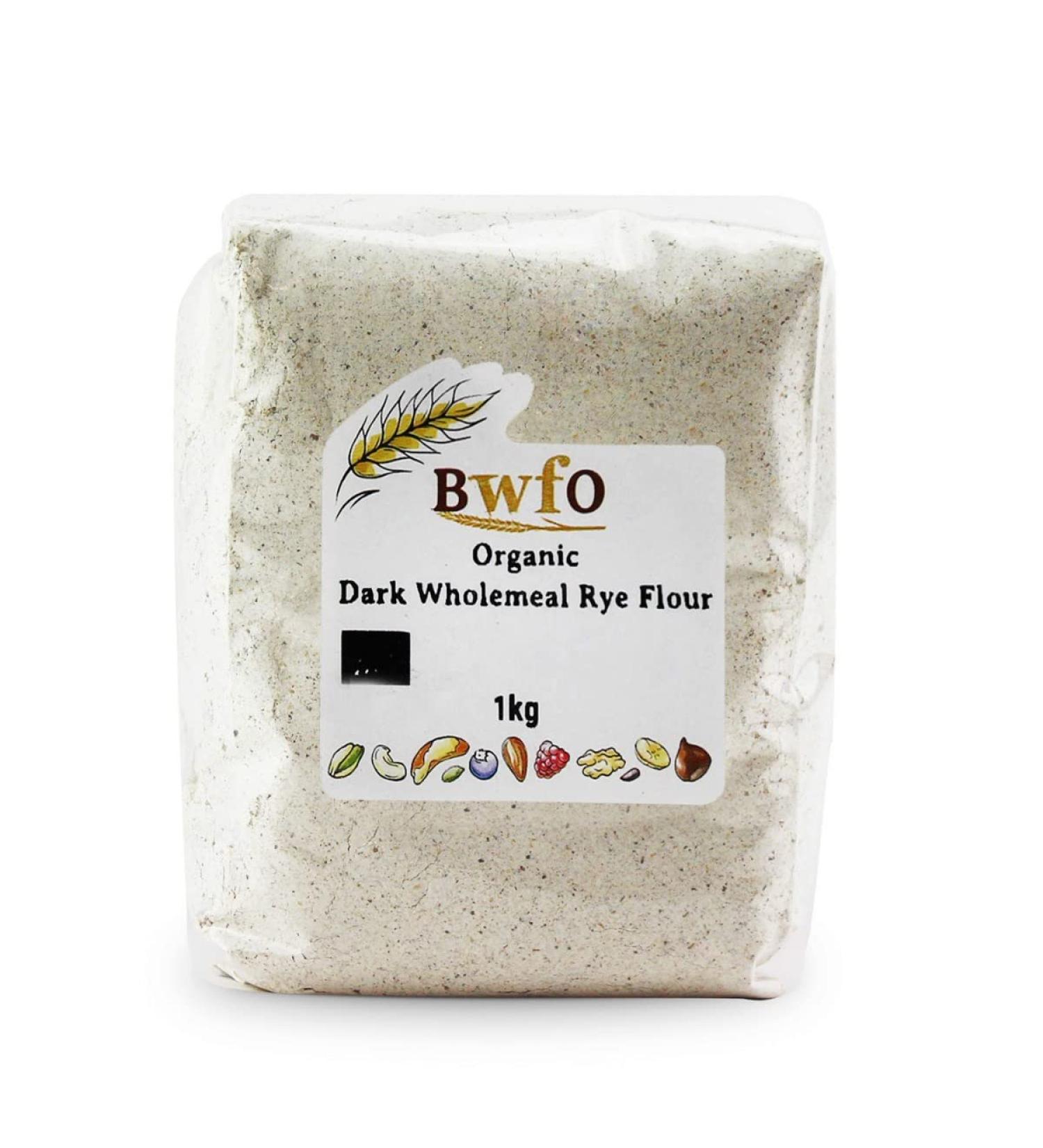 Organic Dark Wholemeal Rye Flour 1kg (BWFO)