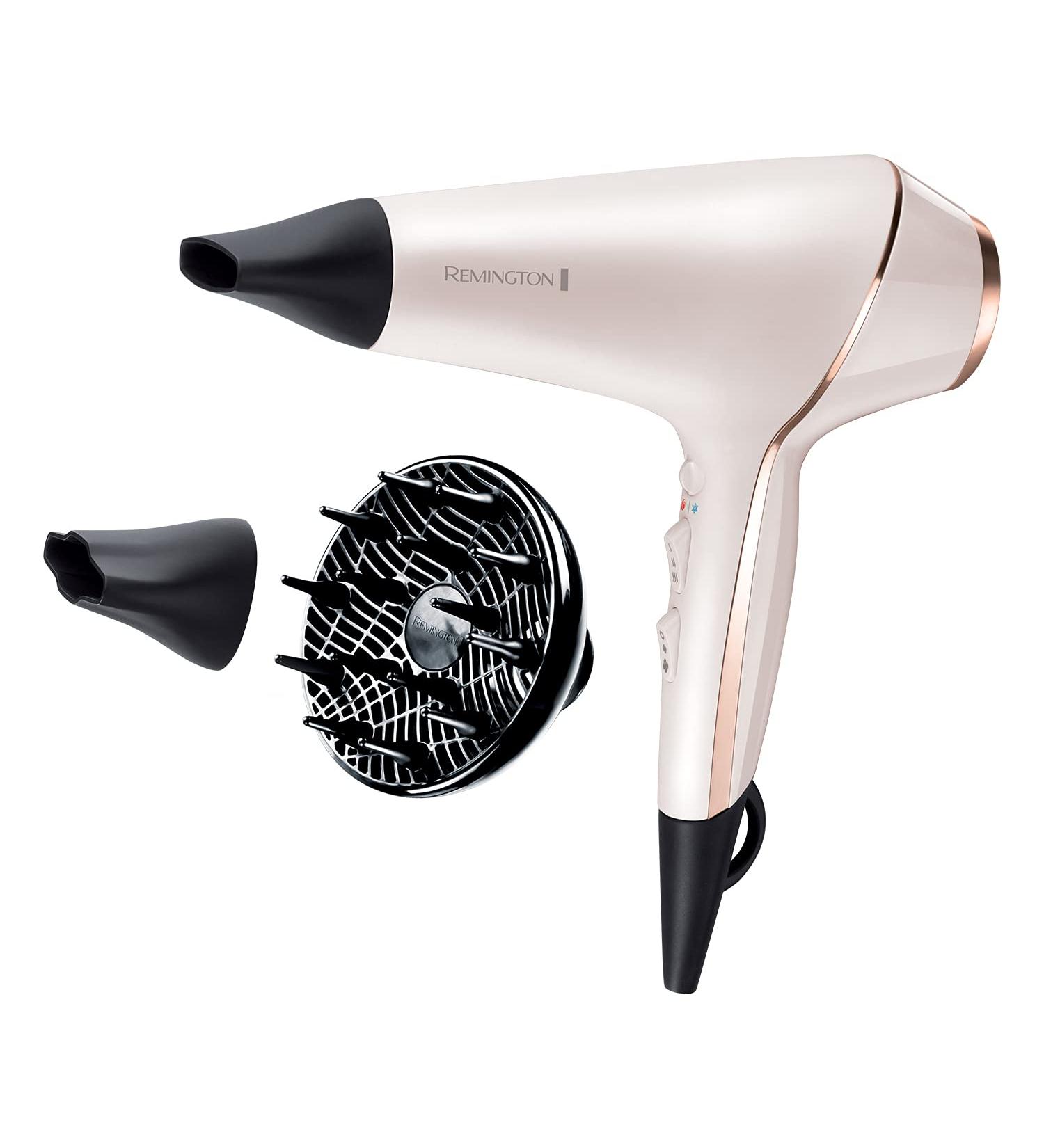 Remington Proluxe Ionic Hairdryer 2400W Rose Gold - AC9140 | Styling Shot, OPTIHeat Control | Rose Gold Hair Dryer - Buy Online on SooperMarket.com