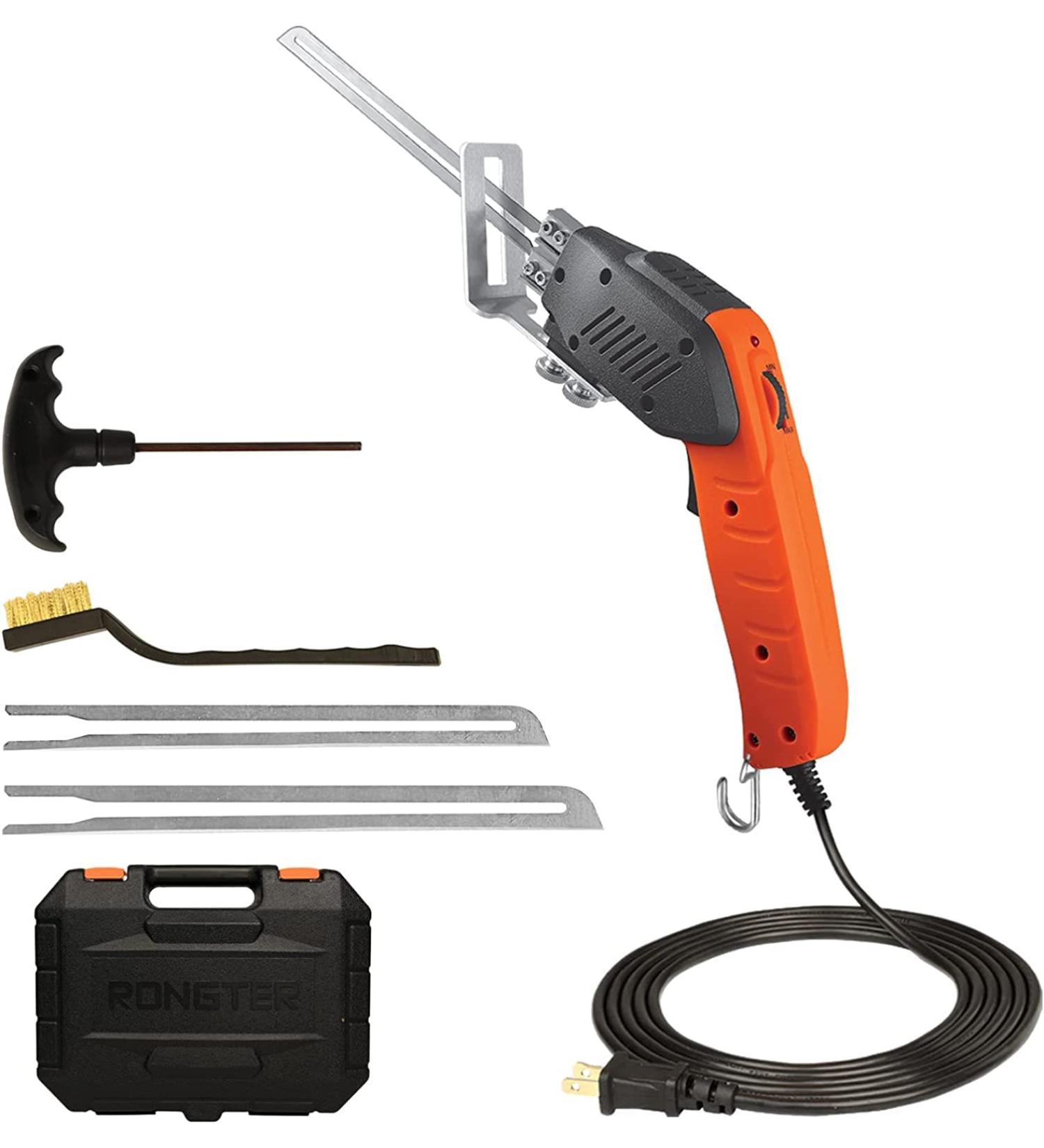 RONGTER Foam (200W) - Air Cooled   Electric hot knife - Foam cutting tool with Blades & Accessories Use Foam Cutter for Engraving and DIY Handmade - Buy Online on SooperMarket.com