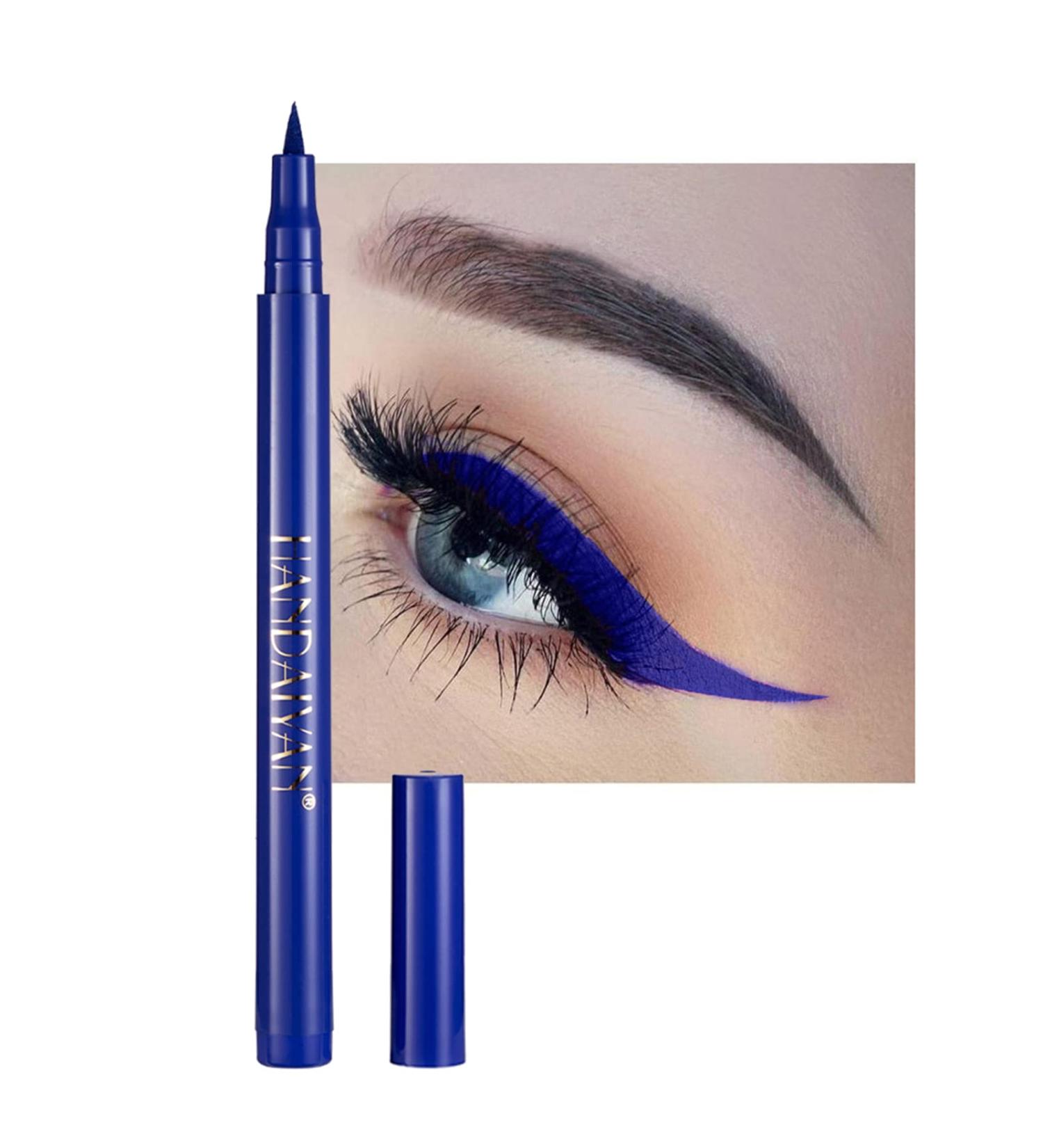 Deep Blue Liquid Eyeliner - Long-Lasting, Waterproof High Pigmented Eyeliner for Eye Makeup | 1PC - Buy Online on SooperMarket.com