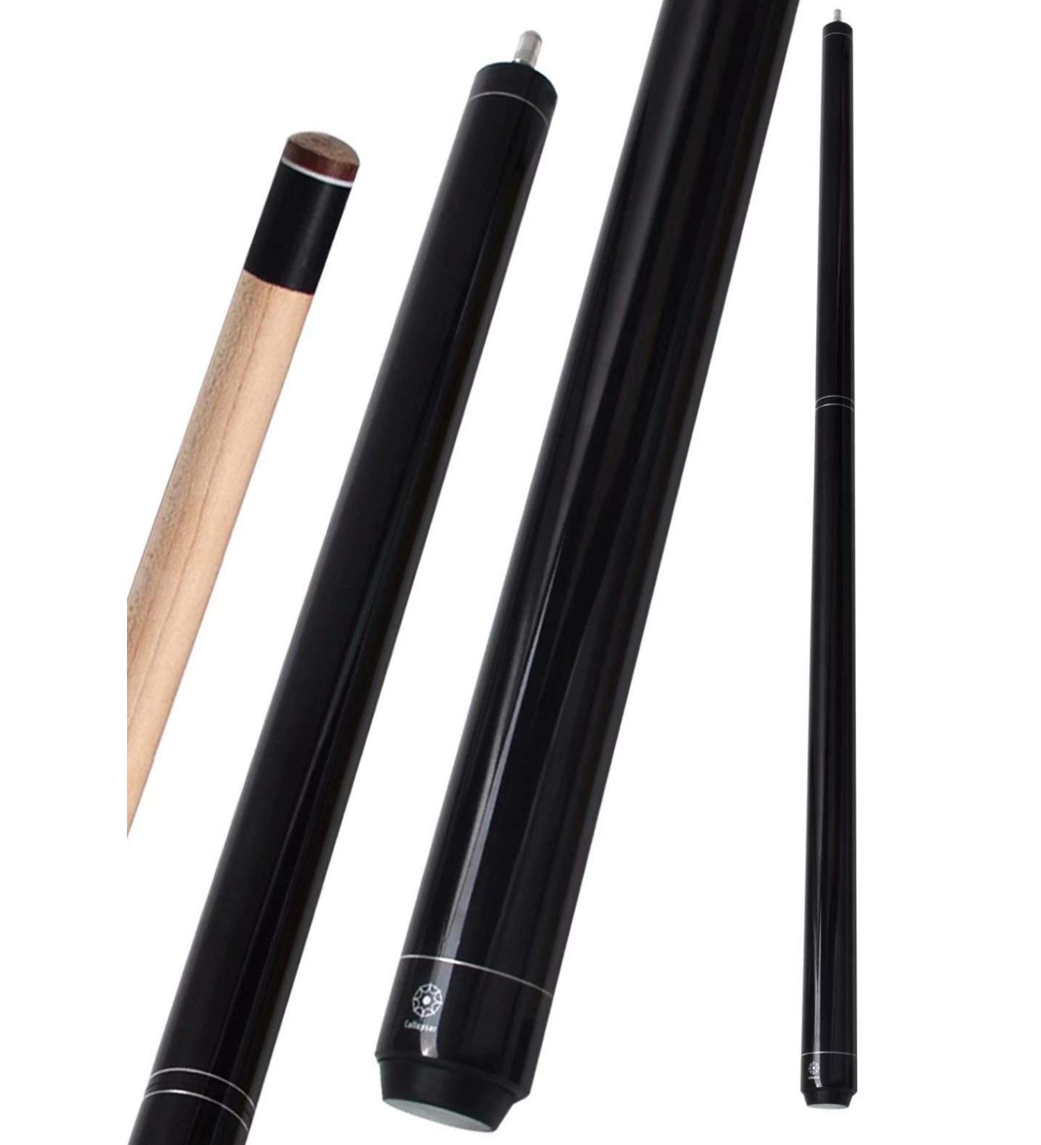 Collapsar Heavy Hitter Jump Break Pool Cue | 3-Piece, 14mm Phenolic Tip | 23 Ounce Billiard Stick | Black - Buy Online on SooperMarket.com
