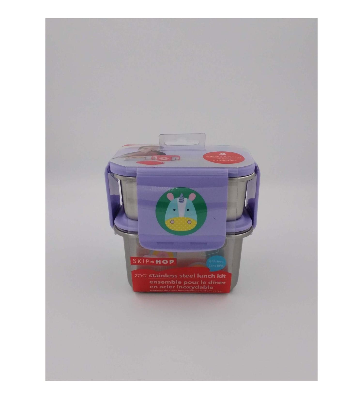 Skip Hop Zoo Stainless Steel Lunch Kit - Unicorn - Buy Online on SooperMarket.com