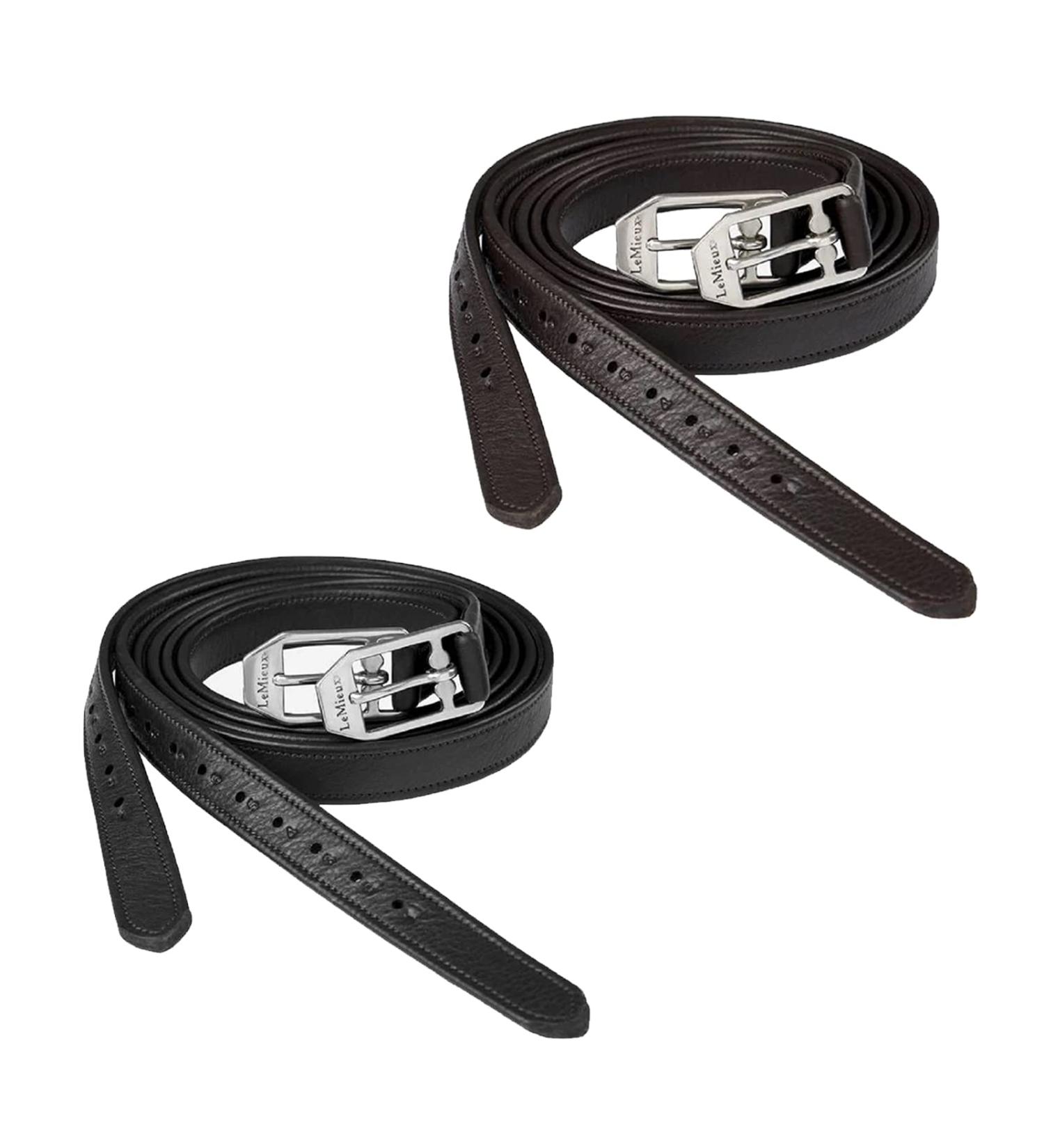 LeMieux Arika Stirrup Leathers Black 145cm - Buy Online on SooperMarket.com