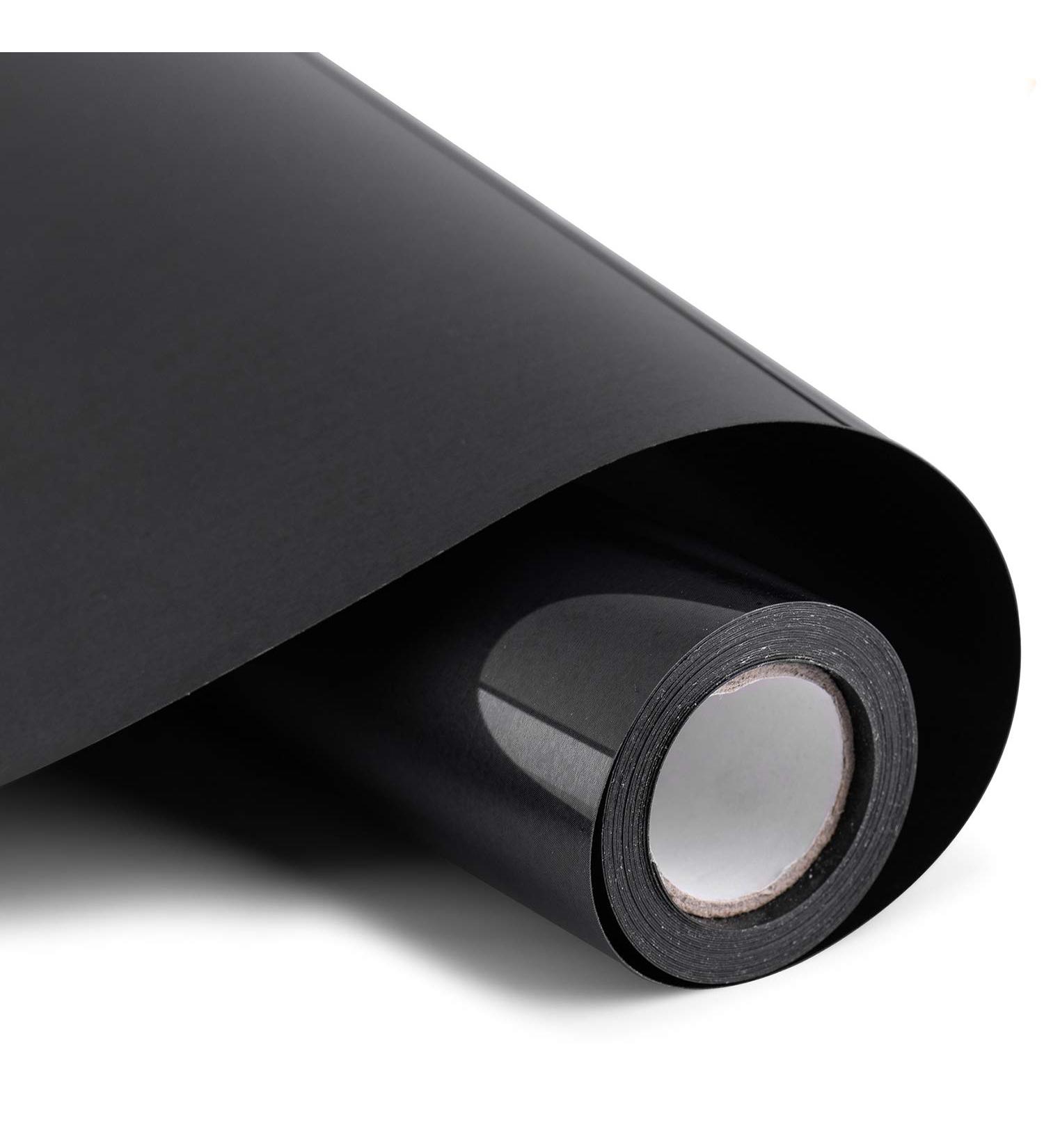 Black Heat Transfer Vinyl Bundle - 12 x 10' Rolls - Easy Cut & Weed - DIY Heat Press Design for T-Shirts, Clothes, Hats & Textiles - Buy Online on SooperMarket.com
