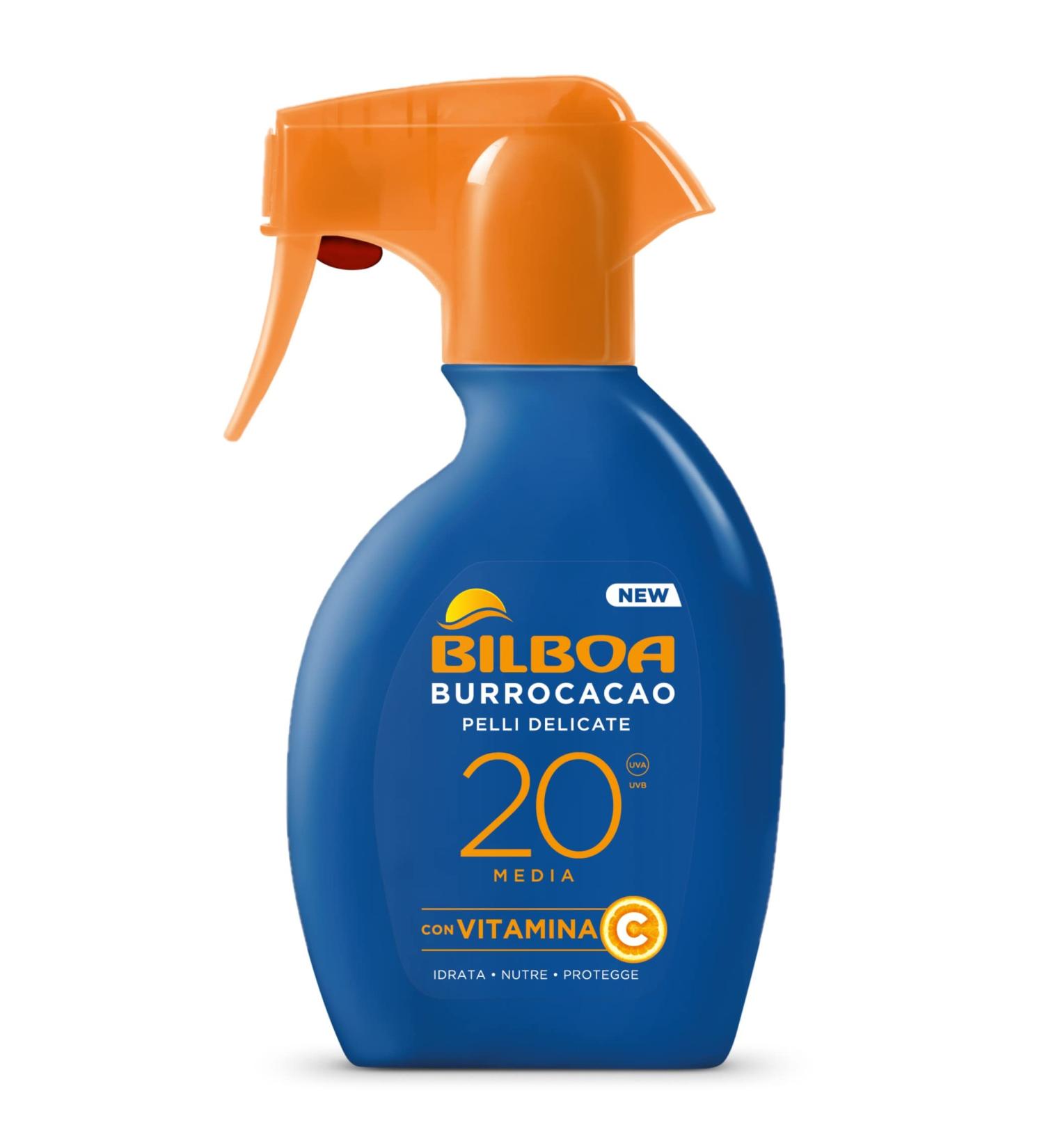 Bilboa Lip Care Spray Trigger LSF 20 - Medium Sun Protection for Sensitive Skin Moisturizing Vitamin C Formula 250 ml - Dermatologically Tested - Buy Online on SooperMarket.com