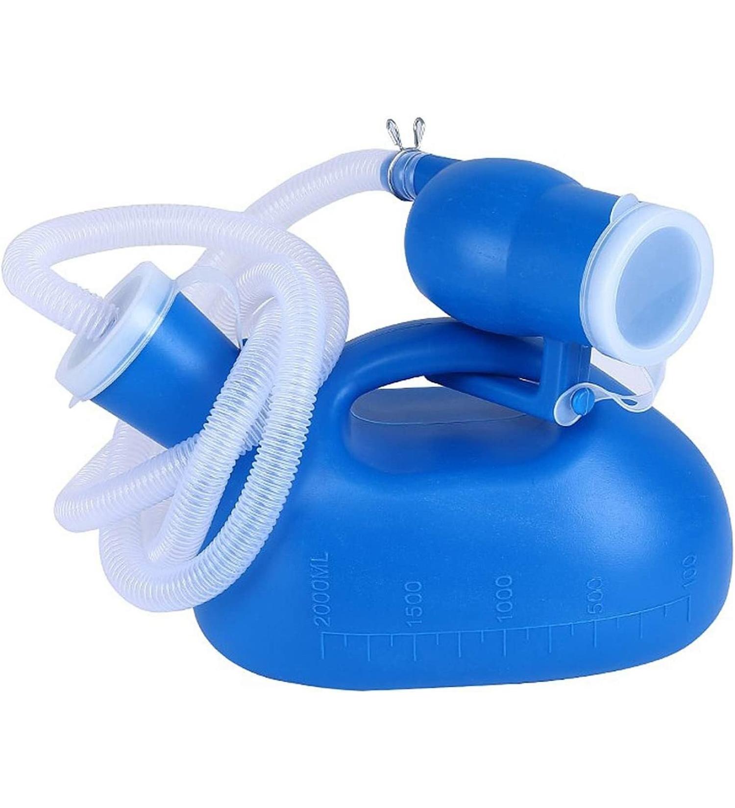 Male Urinal Bottle Camping Toilet Urine Bottle Urine Bottles for Men Portable Potty Pee Bottle 2000 ML-with 1.5m Transparent Tube- for Home Camping Car Travel -Caliber 6cm - Buy Online on SooperMarket.com