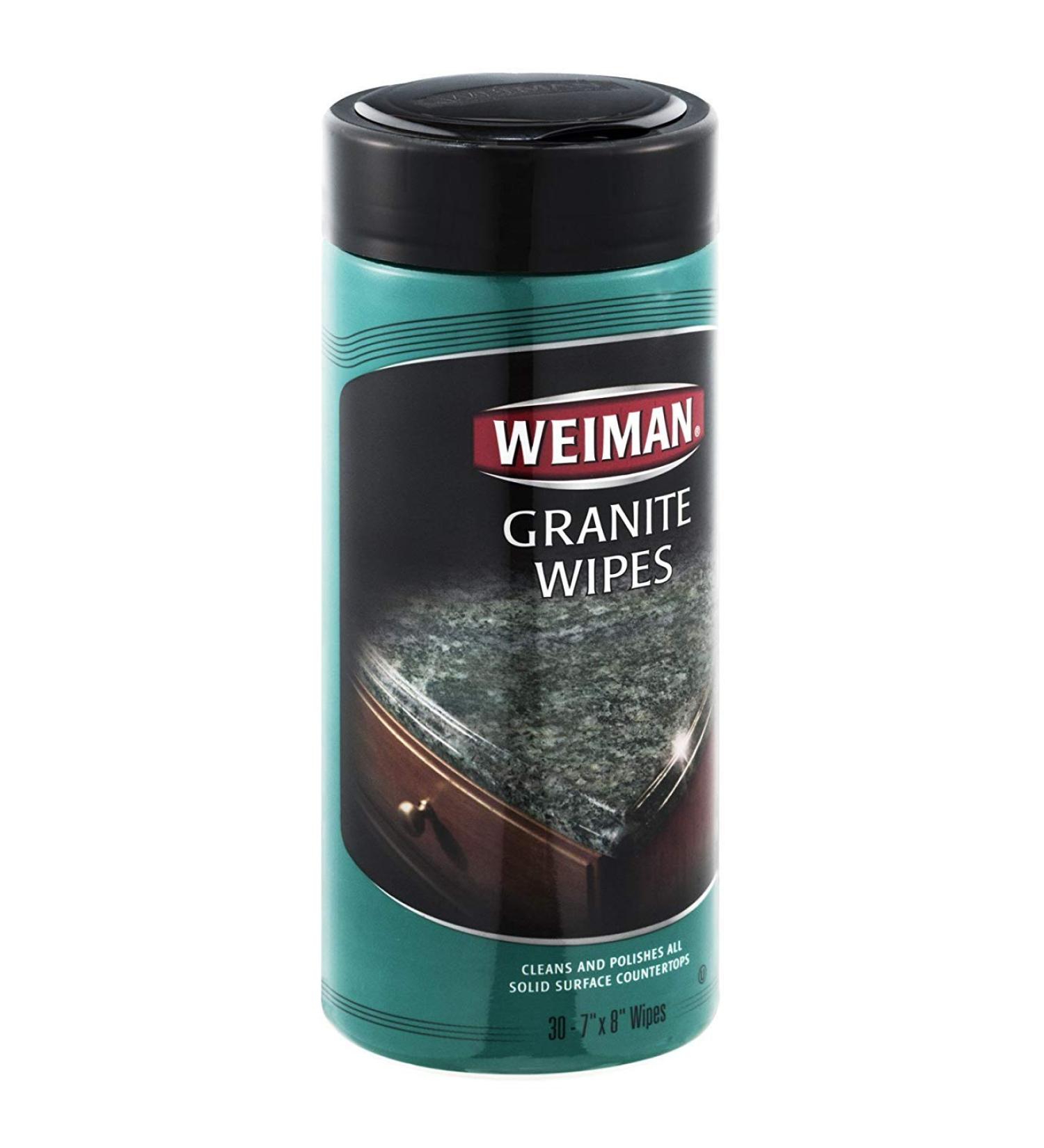 Weiman Apple/Pear Scent Granite And Natural Stone Daily Cleaner 30 count Wipes