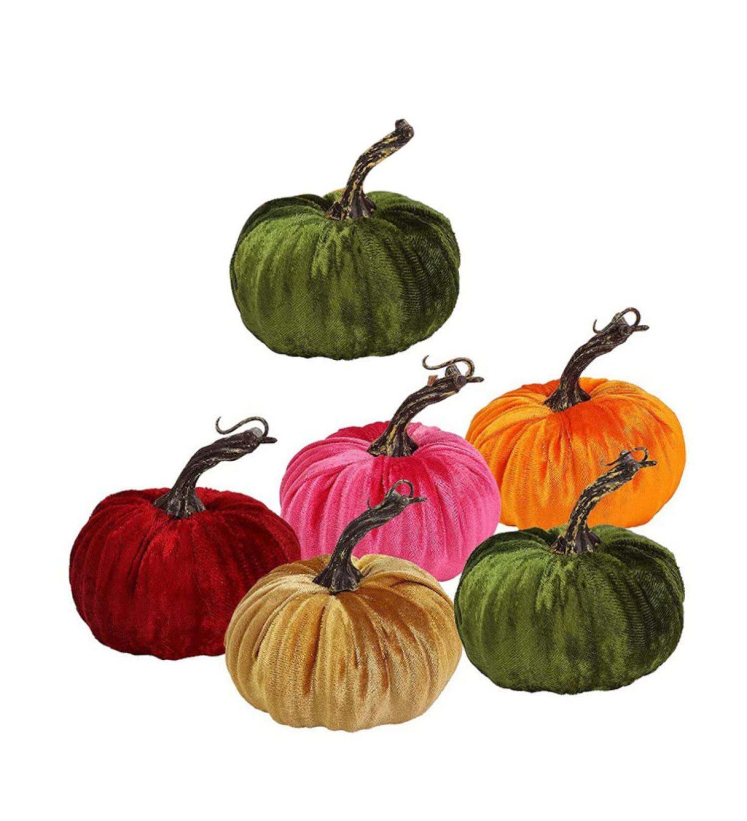 Alipis 6pcs Golden Velvet Pumpkin White Outfit House Ornaments Halloween Party Ornament Pink Outfit Pumpkins Fall Decor Realistic Pumpkins Fake Vegetables Ornament Household Supplies Foam - Buy Online on SooperMarket.com