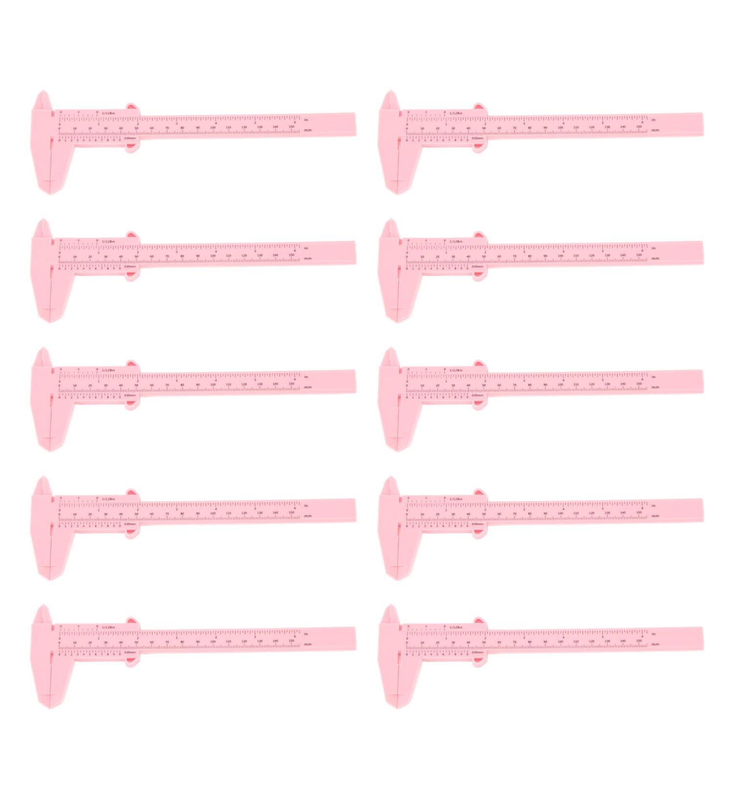 Eyebrow Mapping Ruler Microblading Ruler 10PCS 150mm Smooth Surface for Beauty Salon for Beginners (Pink) - Buy Online on SooperMarket.com