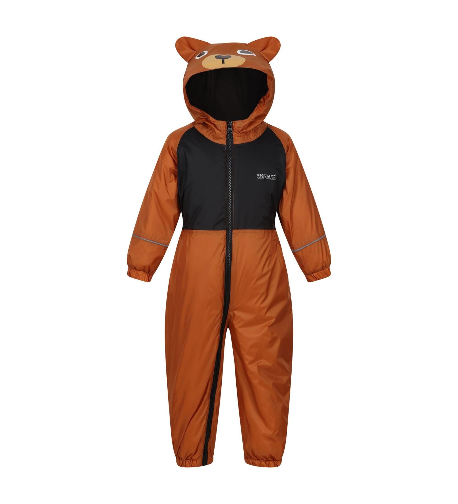 Regatta Kids Mudplay III Waterproof Insulated Animal All-in-one Suit - 2-3 Years - CopAlm/BlkBe - Buy Online on SooperMarket.com