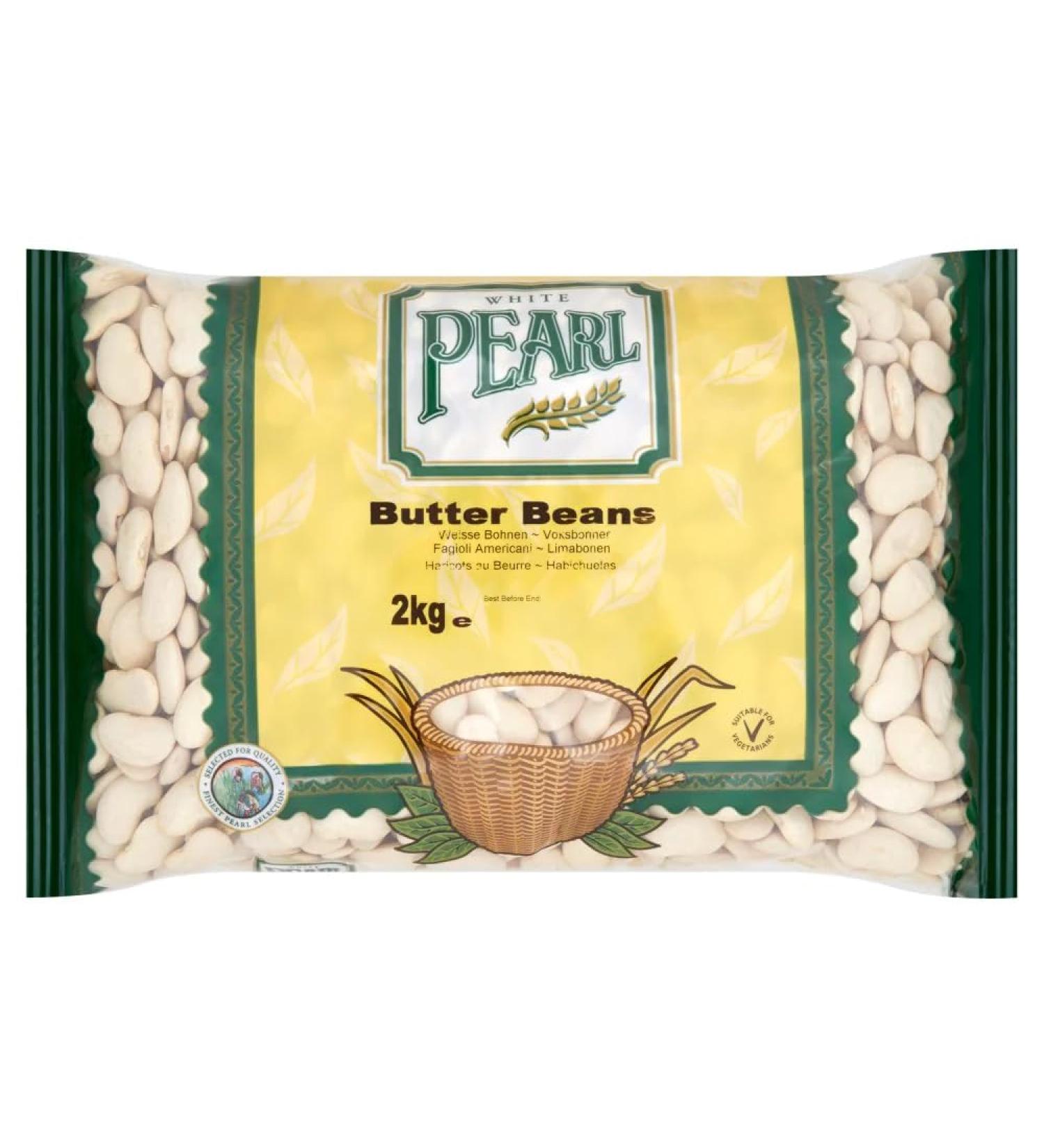 White Pearl Butter Beans 2kg-Food