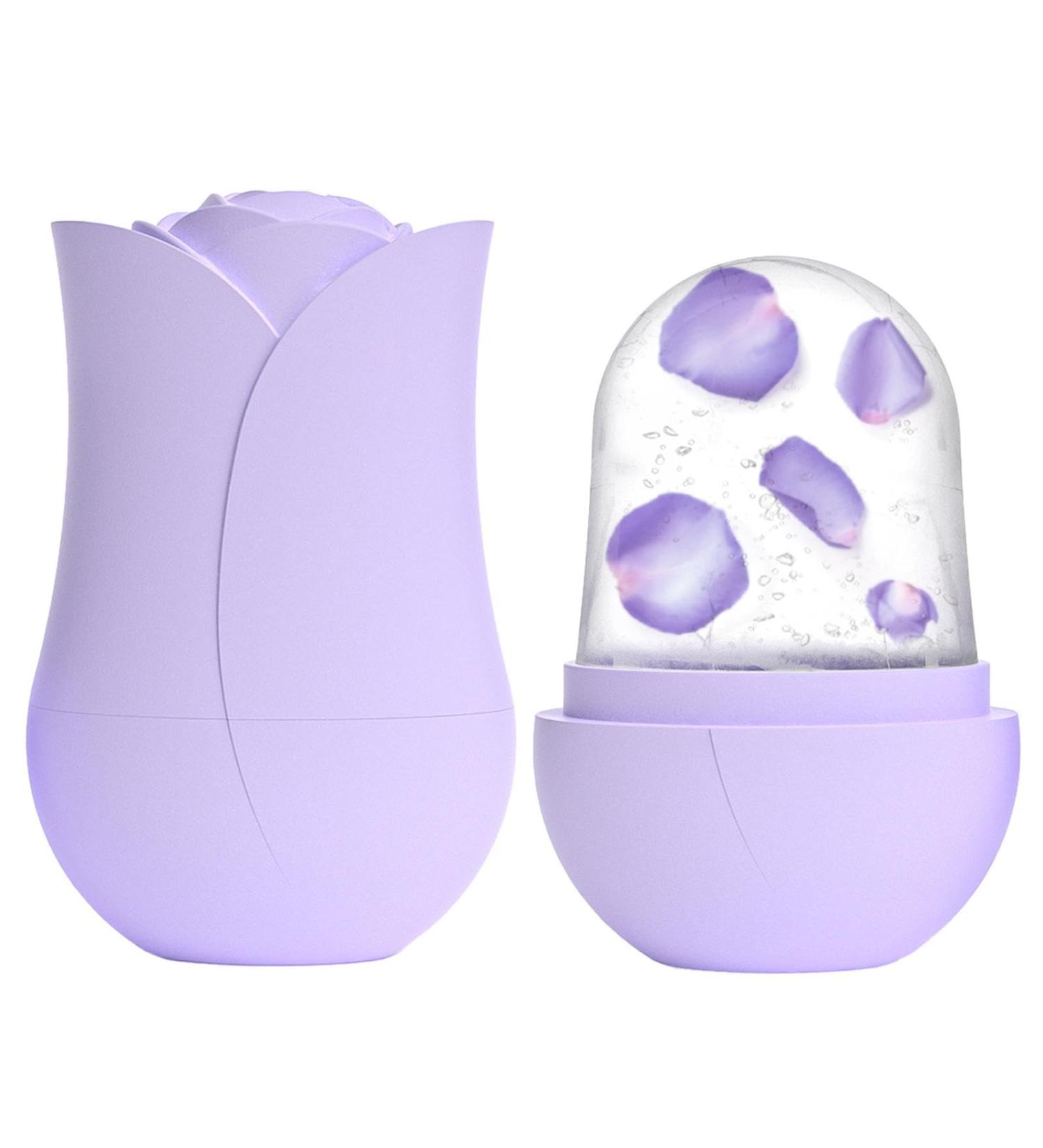 Ice Roller for Face - Beauty Ice Roller Silicone Ice Face Roller Cube Ice Roller for Face and Eye Facial Beauty Ice Roller Skin Care Tools Purple - Buy Online on SooperMarket.com