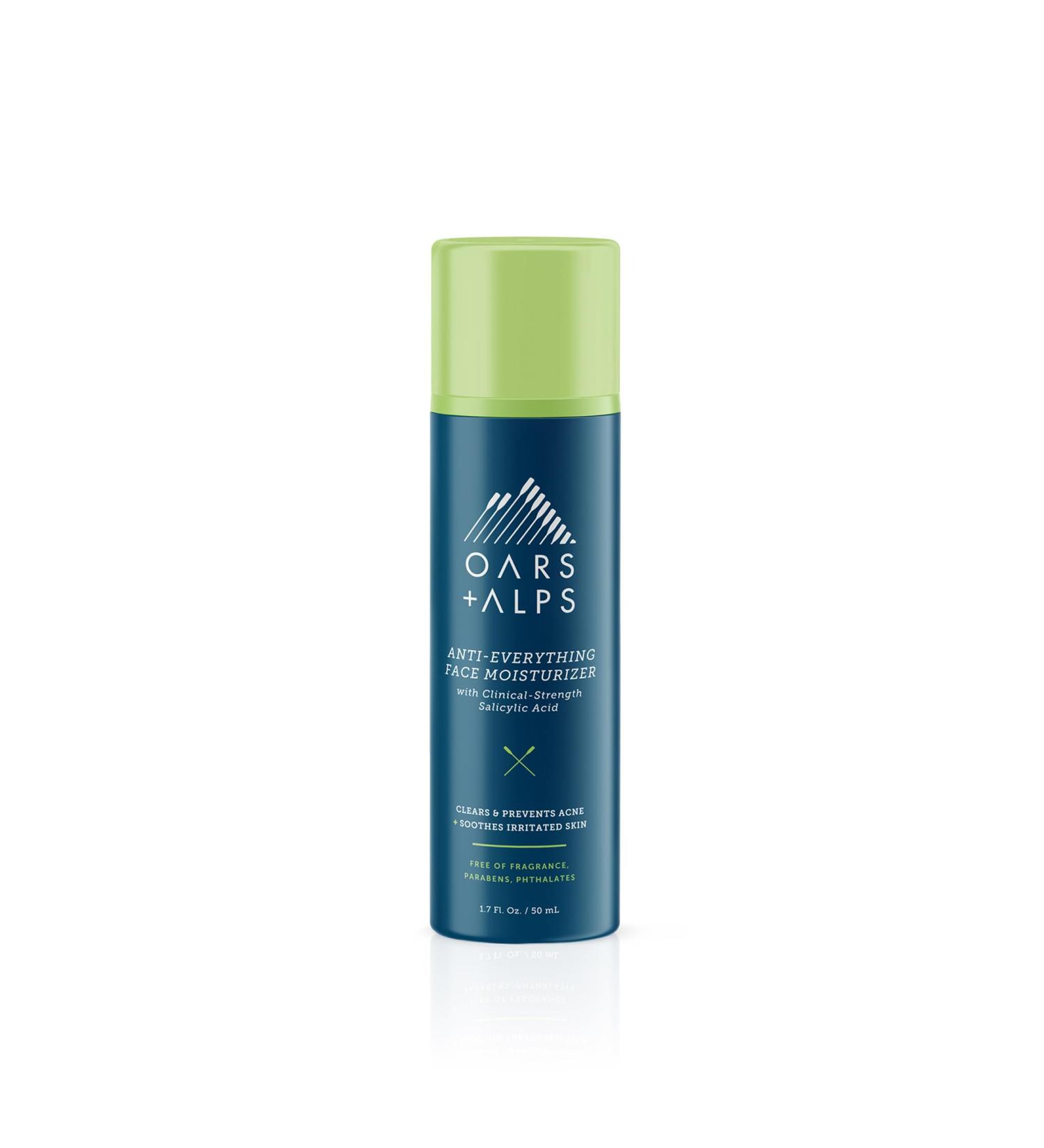 Oars + Alps Anti-Everything Facial Moisturizer | 1% Salicylic Acid Anti-Acne Treatment | Fragrance-Free Non-Greasy | Buy Internationally - 1.7 fl. oz - Buy Online on SooperMarket.com