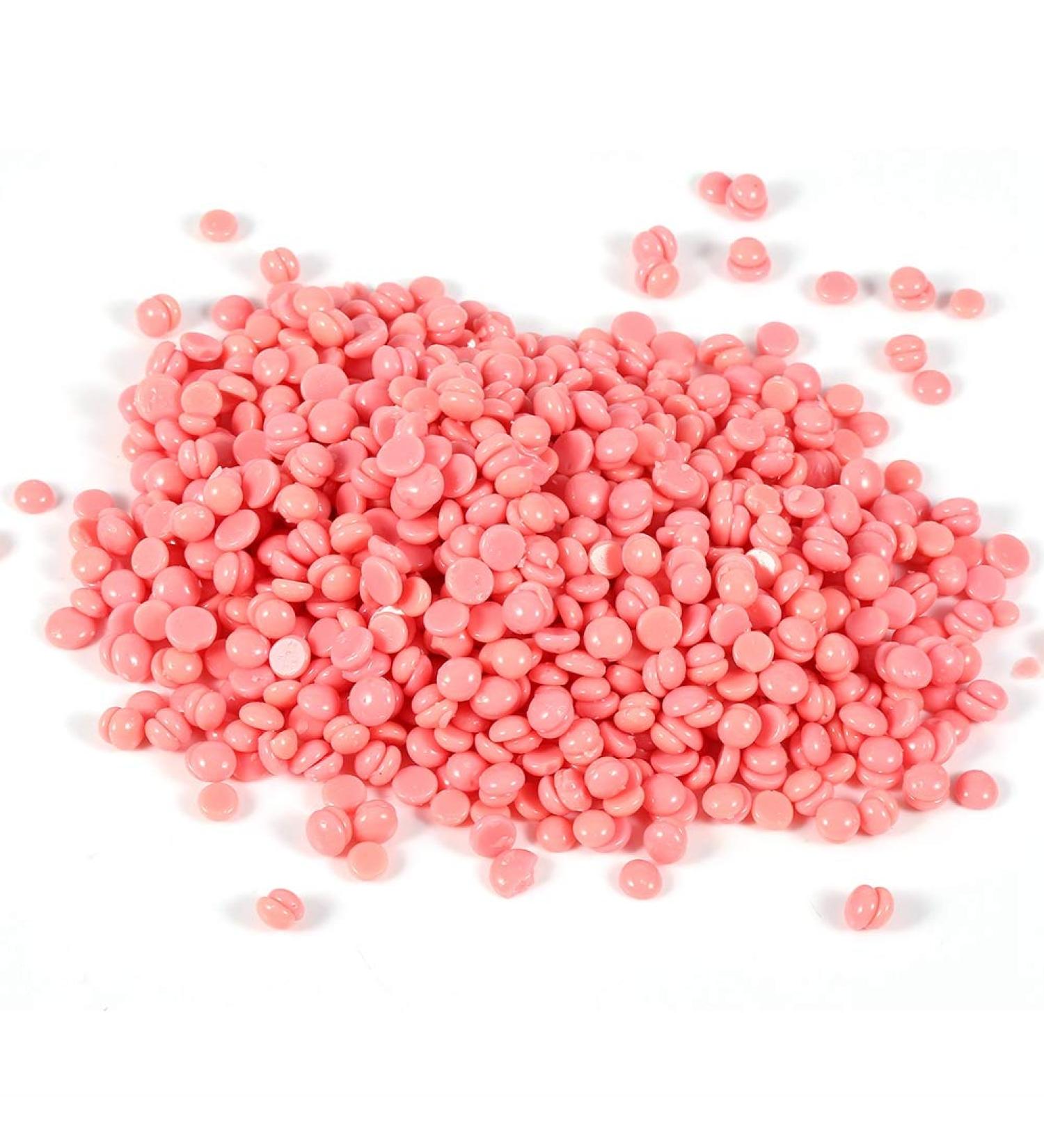Bag Wax Beans - 10 Types 100g for Depilatory Hard Wax Hair Removal (Rose) | Best for Arm Body Bikini | International Shipping - Buy Online on SooperMarket.com