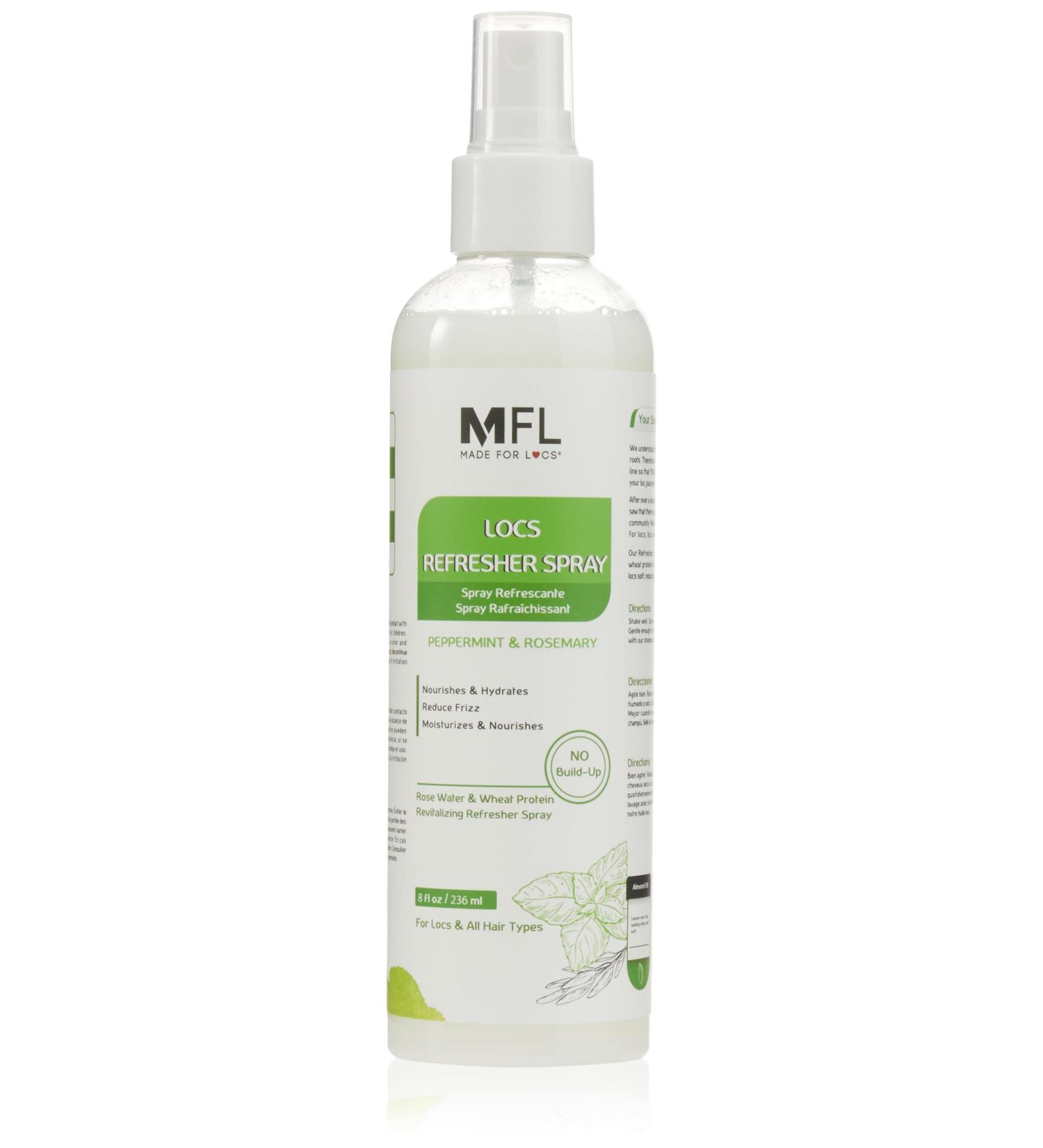 Made For Locs Vegan Rose Water Refresher Spray | Locs Moisturizer | Locs Deodorizer | Amazing Scents (Peppermint 8 oz) Peppermint 8 Fl Oz (Pack of 1) - Buy Online on SooperMarket.com