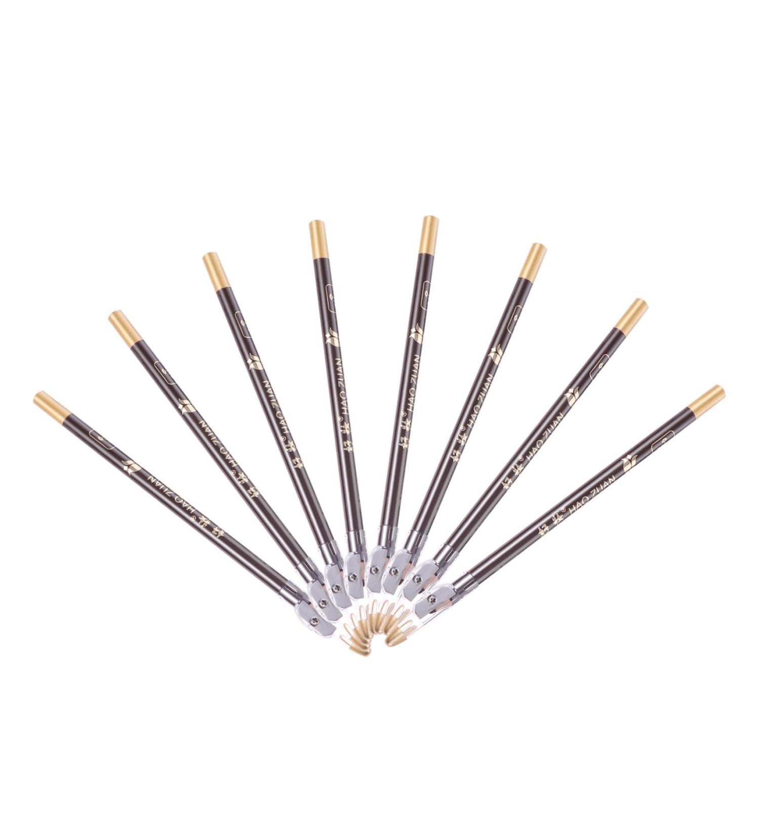 Mikinona 8pcs Pencil Sharpener Eyebrow Pencil Lady Tools Black Colored Pencils Eyebrow Pencils Wooden 1 count (Pack of 1) Coffee - Buy Online on SooperMarket.com