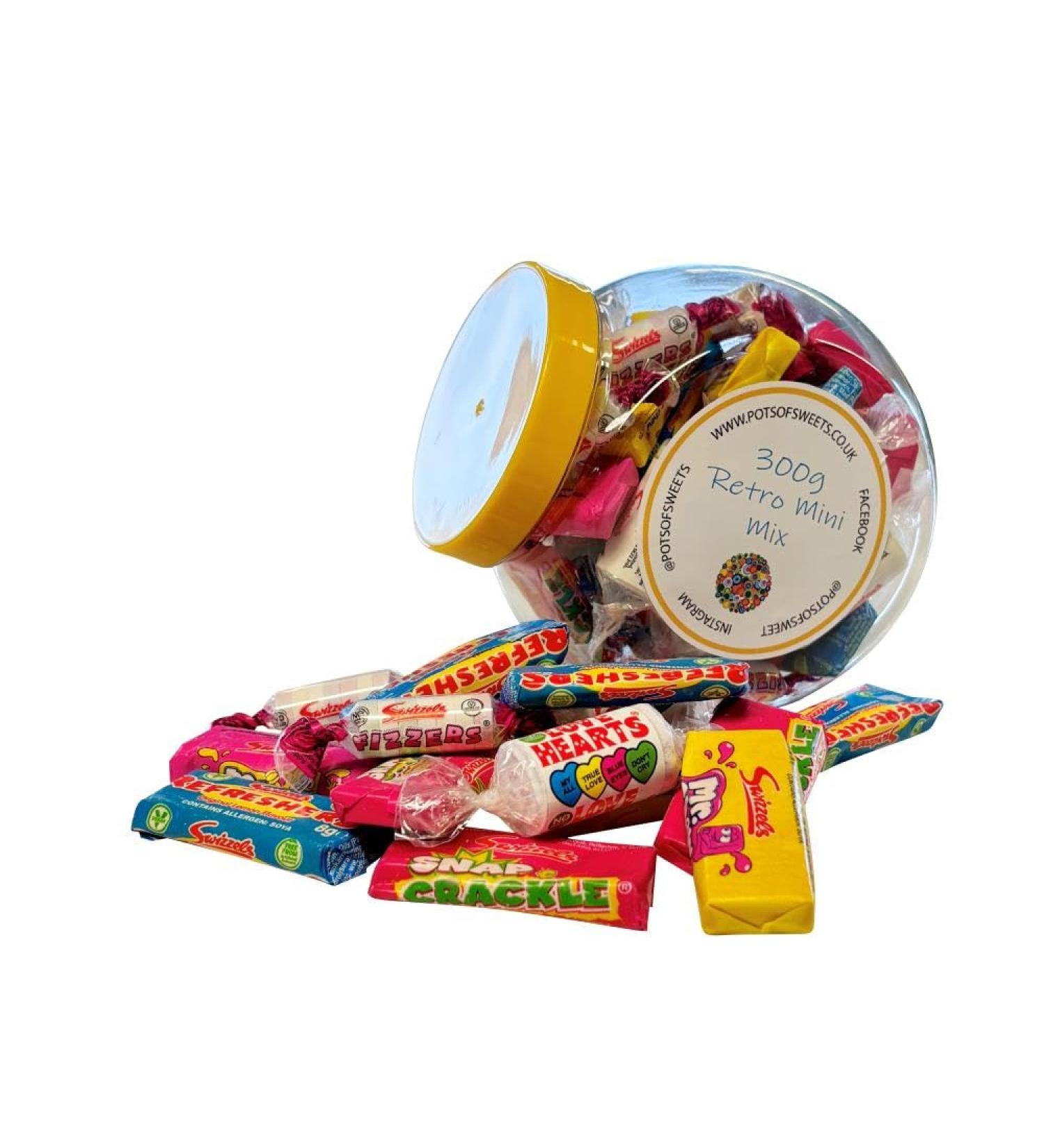 Personalized Customise With Your Own Message 300g Cookie Jar of Swizzles Retro Sweet Mix - Buy Online on SooperMarket.com