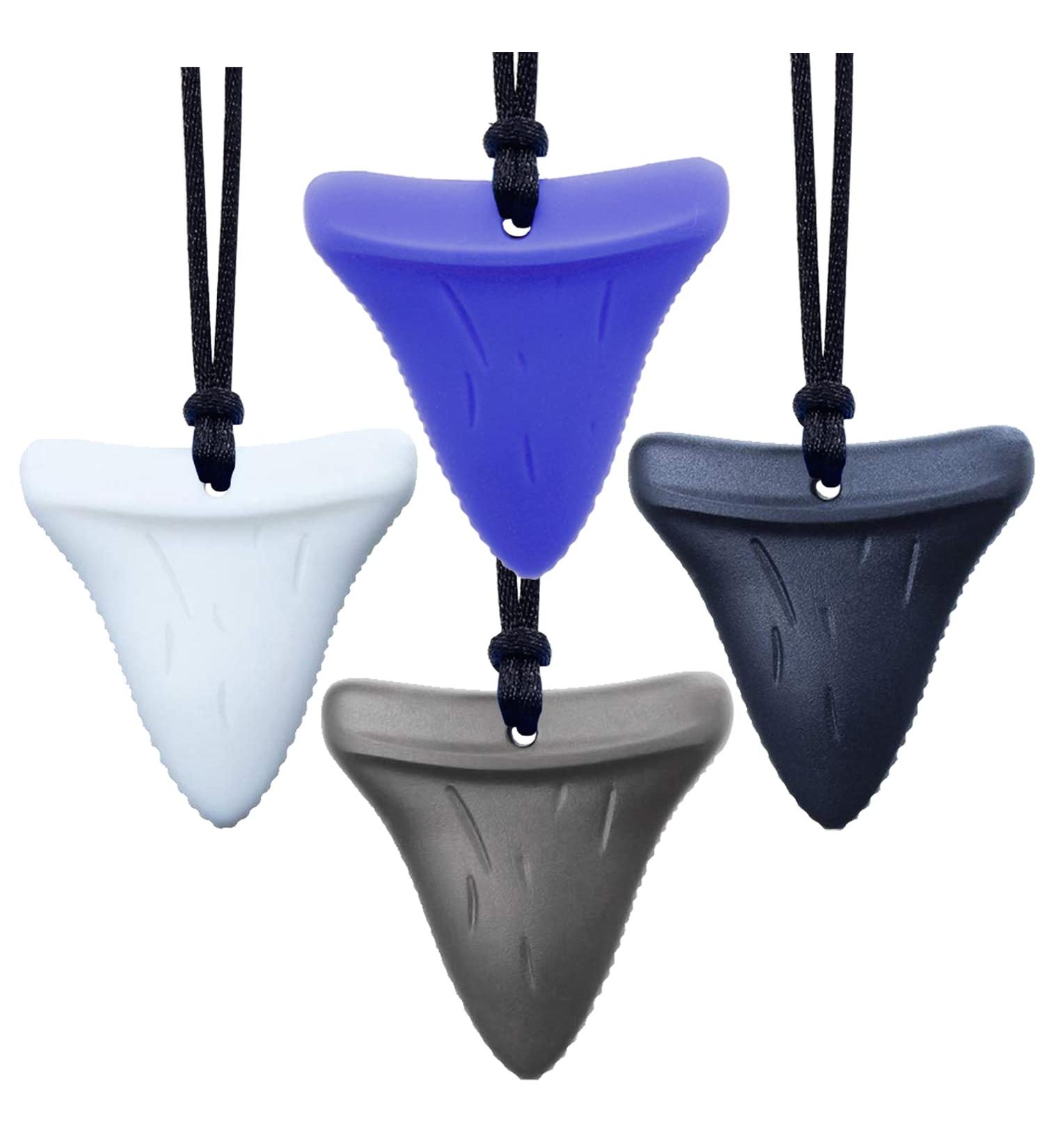 GNAWRISHING Sensory Chew Necklaces 4 Pack - For Autism ADHD SPD - Boys Girls Adults - Oral Motor Stimulation - Buy Online on SooperMarket.com