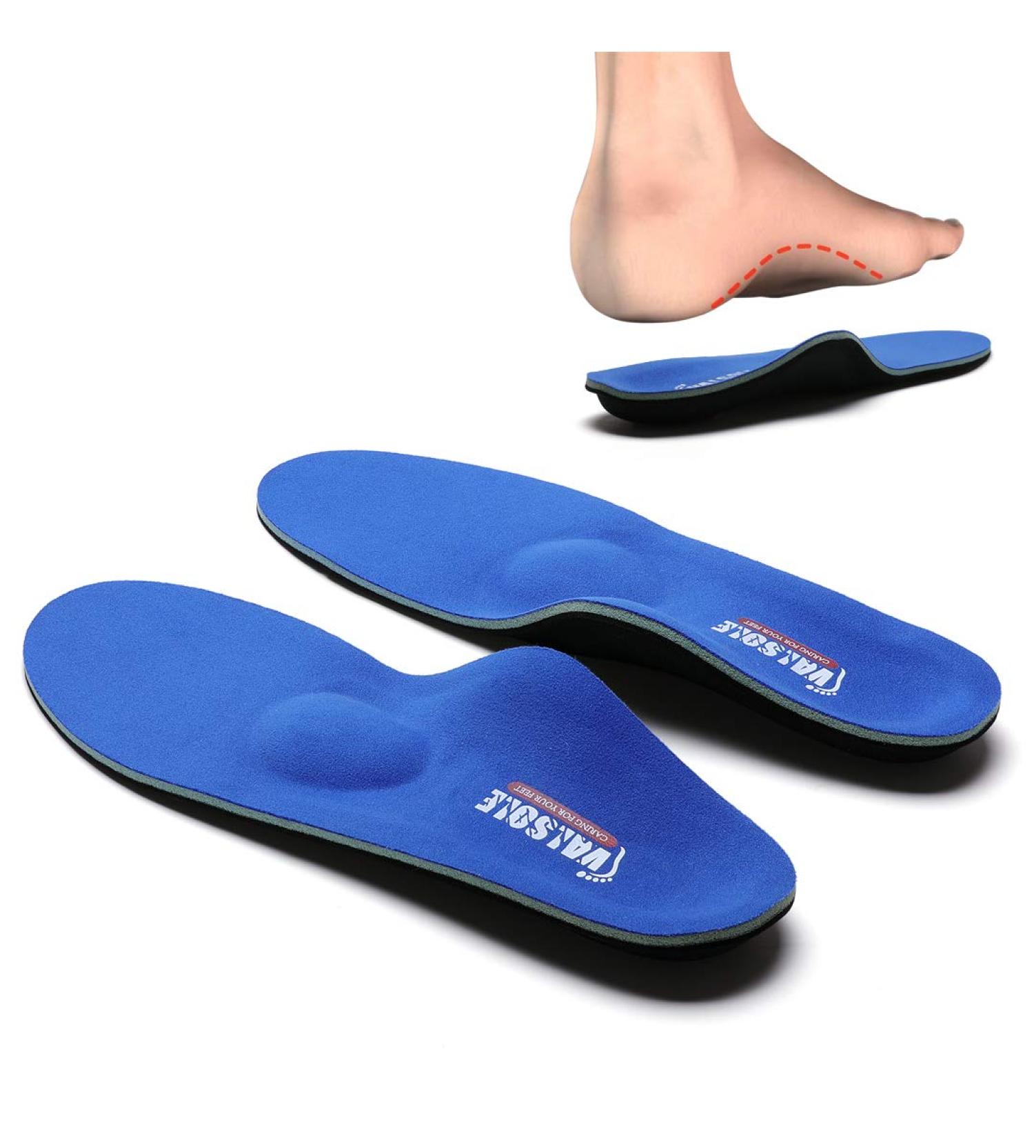 Valsole Orthopedic Insoles for Men & Women - Soft Shoe Inserts for Flat Feet & Plantar Fasciitis - Comfort support | EU Size 40-41 (26cm) V107B - Buy Online on SooperMarket.com