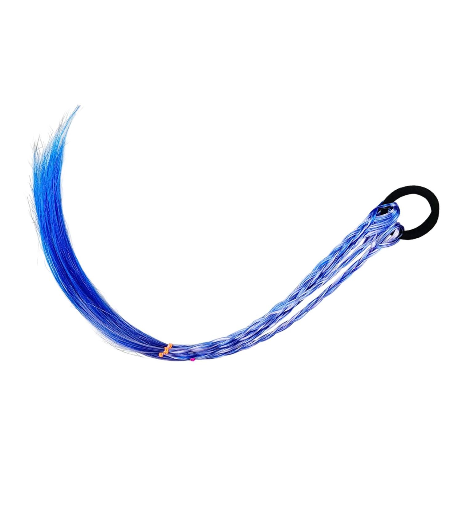 Braiding Hair Extensions Blue Braids Hair Extensions Hairpieces Ponytail Holder Hair Tie Hair Accessories for Girls Women - Buy Online on SooperMarket.com