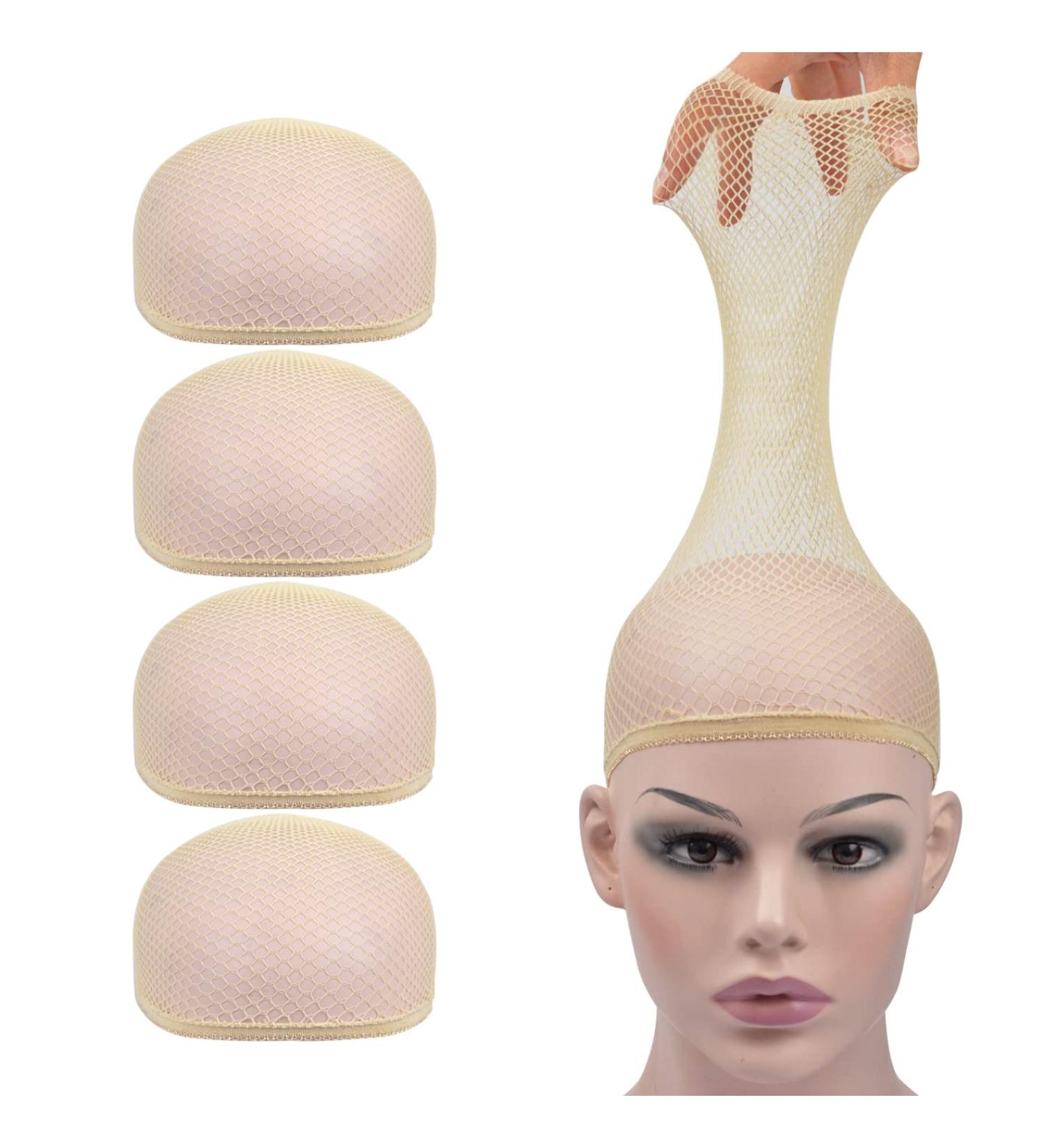 YTBYT 4 Pcs Mesh Wig Stocking Caps for Women Men Kids - Beige - Buy Online on SooperMarket.com