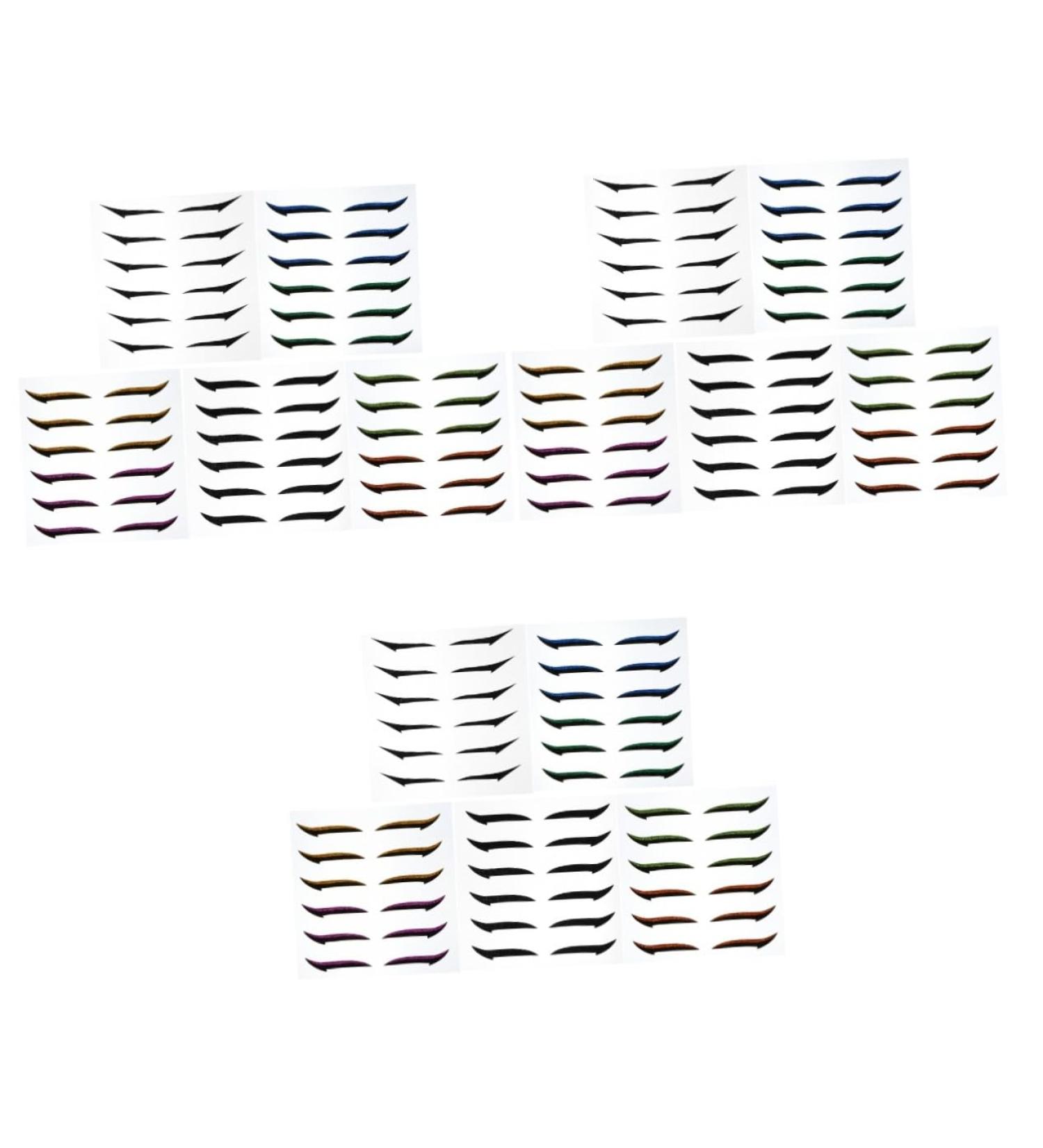 Didiseaon 108 Pairs Glitter Eyeliner Glitter Eyelid Tape Eye Make up Eyeliner Invisible Eye Line Strips Doublesided Tape Korean Eyelid Tape Eyeliner Transfer Eyes Miss Sticker Skin Patch - Buy Online on SooperMarket.com