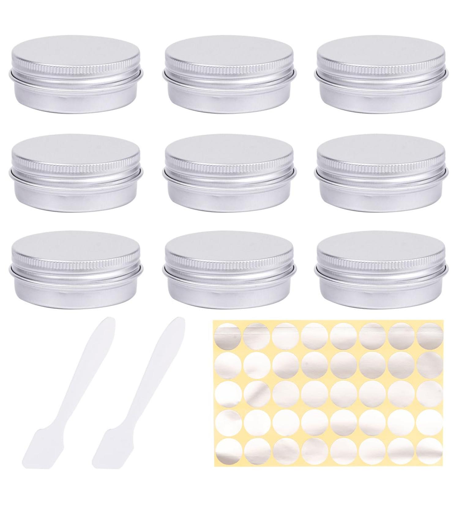 Buy 9-Piece 20ml Empty Jars Set with Lids | Perfect for Lip Balm & Cream Storage - International Shipping - Buy Online on SooperMarket.com