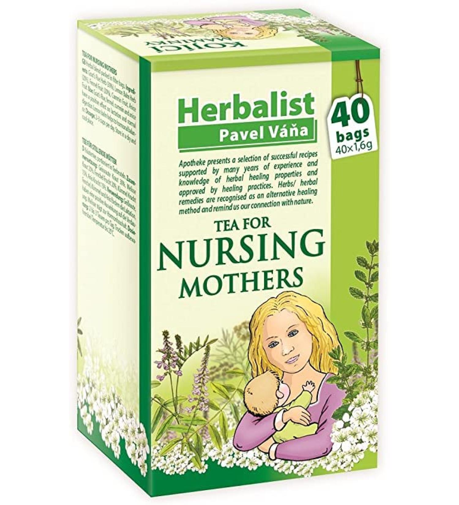 Herbal Tea for Breastfeeding Nursing Mothers stimulating Mother's Milk 40 x 1.6g Tea Bags (1) - Buy Online on SooperMarket.com