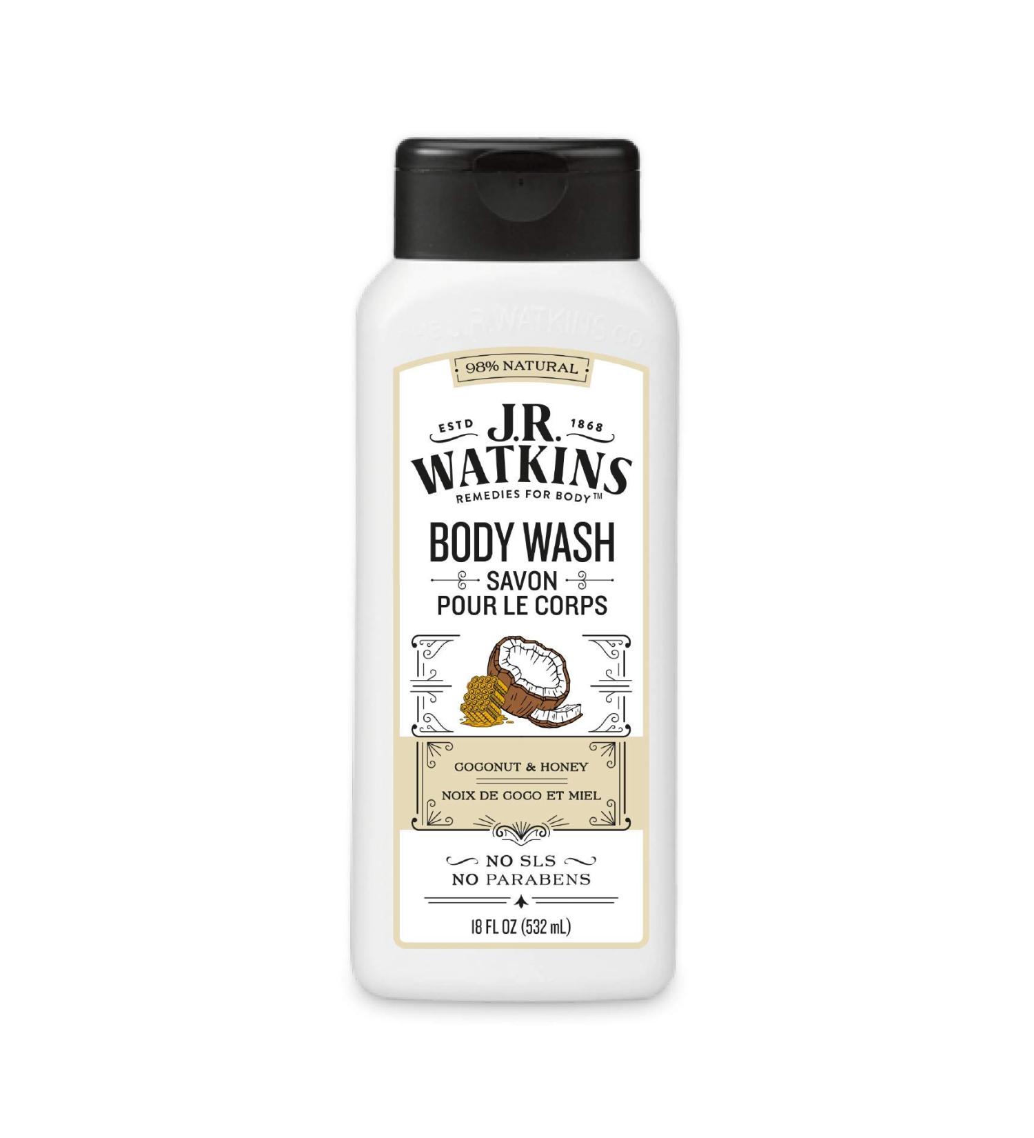 J R Watkins Coconut & Honey Body Wash - 18 fl oz | Nourishing & Hydrating - Buy Online on SooperMarket.com