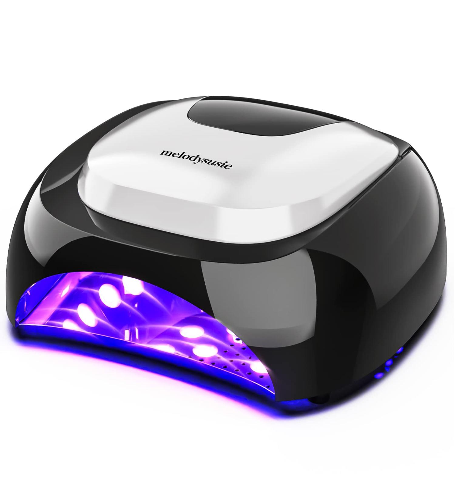 MelodySusie LED UV Nail Lamp Salon - Professional Gel Nail Dryer with 3 Timer Controls in Classic Black - Buy Online on SooperMarket.com
