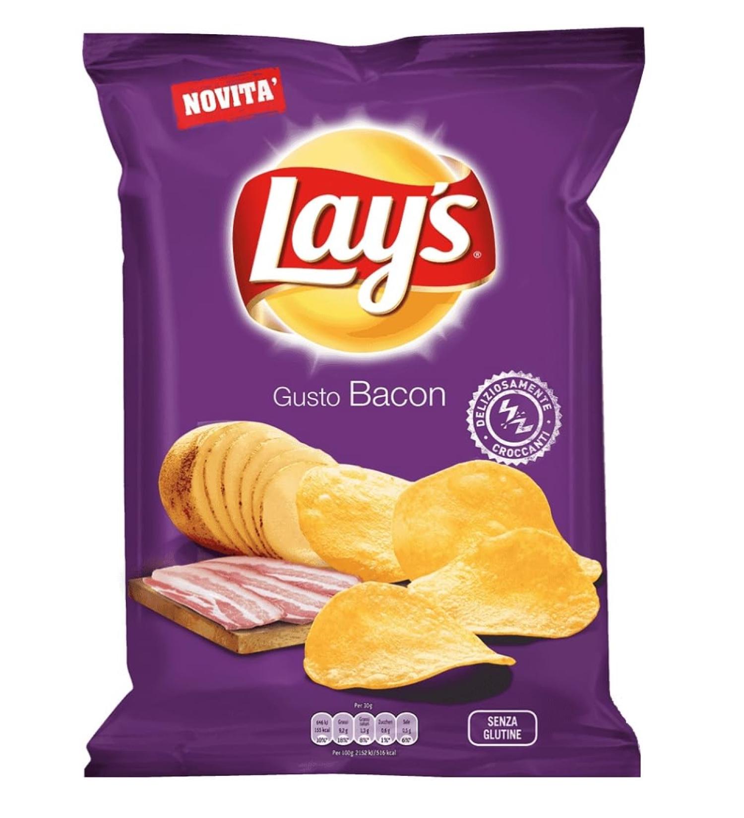 Lays Crisp Bacon 133g - Pack of 3