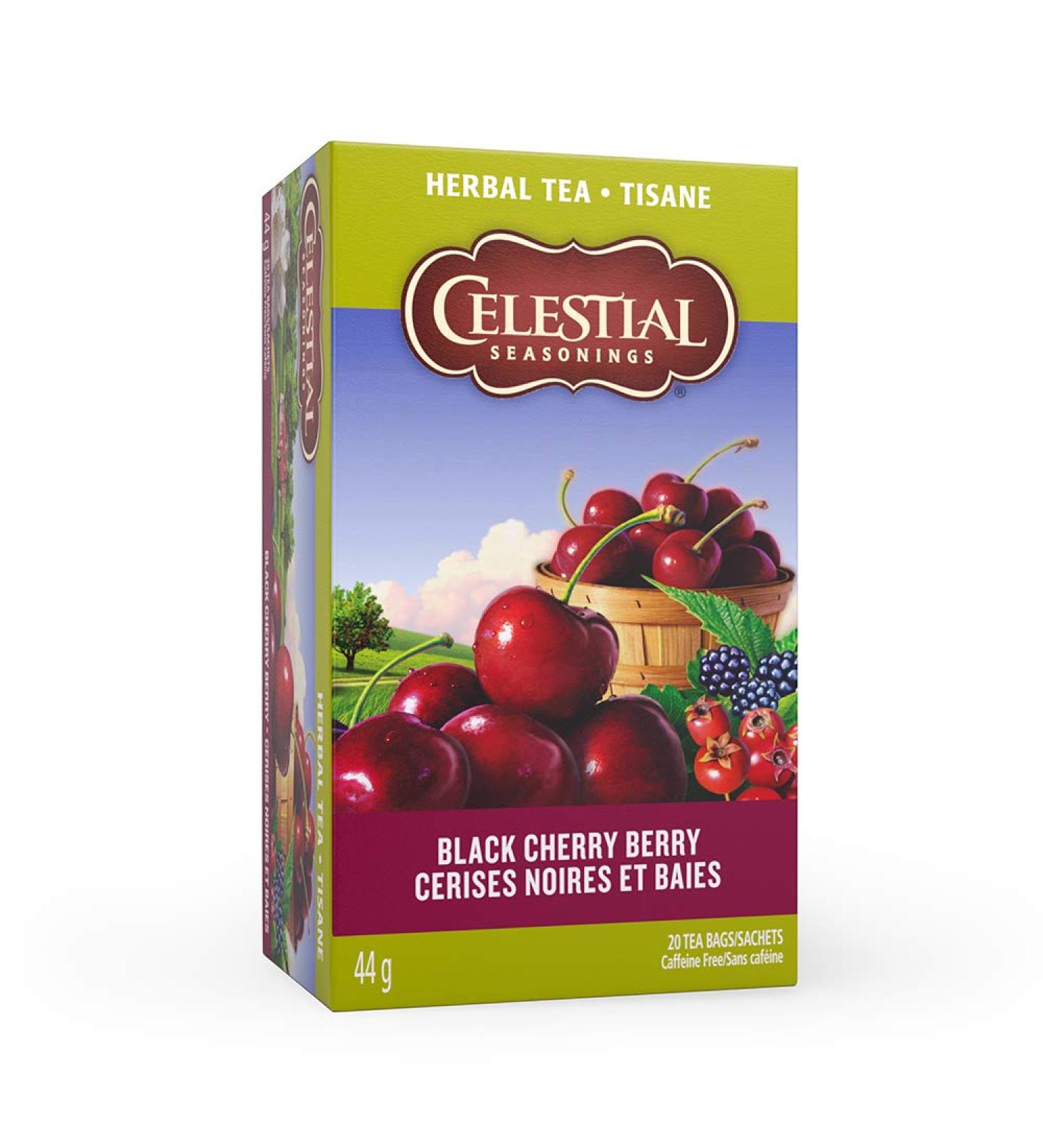 Celestial Seasonings Black Cherry Berry Herb Tea - 20-count (Pack of 6) - Buy Online on SooperMarket.com