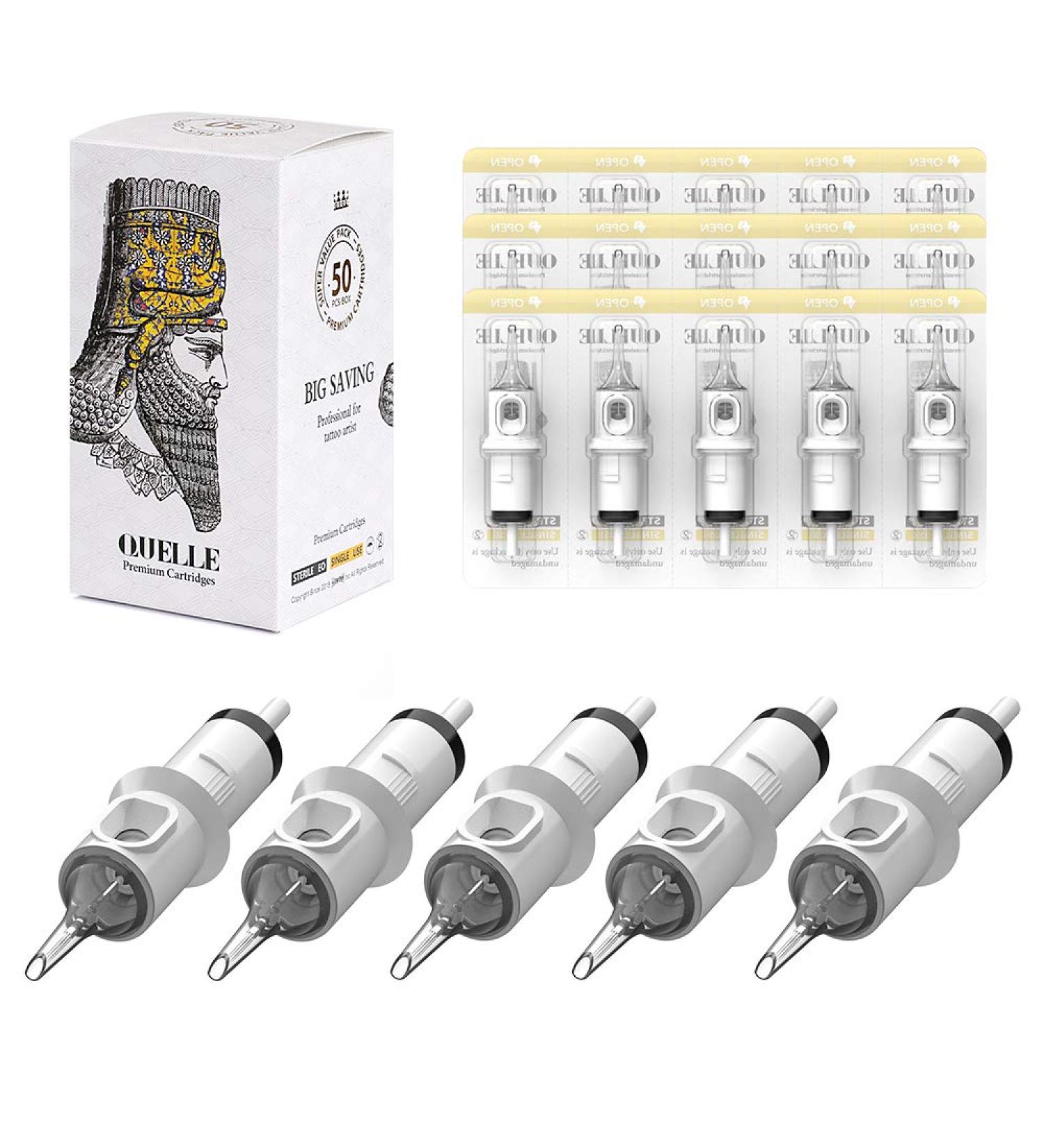 Hawink Tattoo Cartridge Needles #12 Standard 7 Round Shader 50PCS - Professional Disposable with Membrane - Buy Online on SooperMarket.com