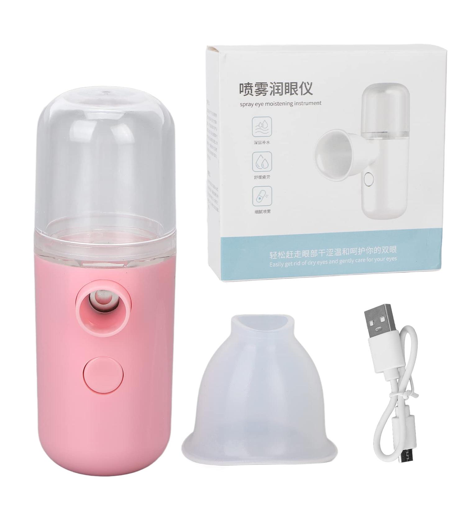 Eye Sprayer Moisturizing Comfortable Care Convenient Practical Compact Portable USB Charging Beauty Tools for Women (Pink) - Buy Online on SooperMarket.com