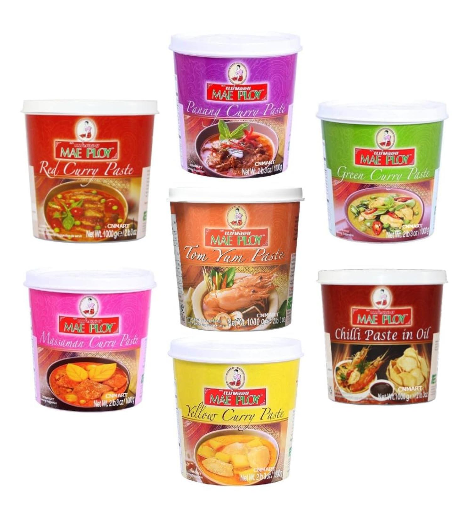 Mae Ploy Curry Paste Assorted Flavours 1kg (Pack of 3) Customise Your Flavours - Buy Online on SooperMarket.com